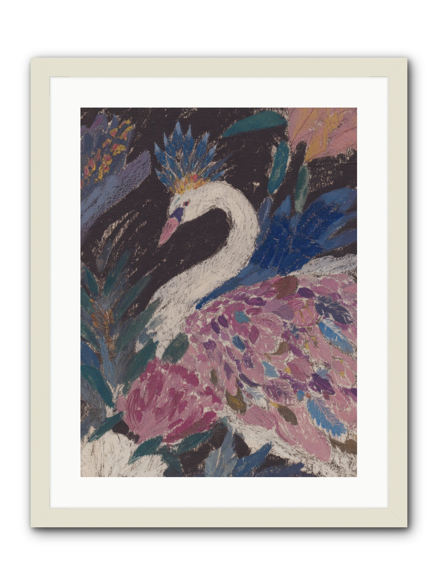 Candles at Midday -- Framed Print - White 18x24