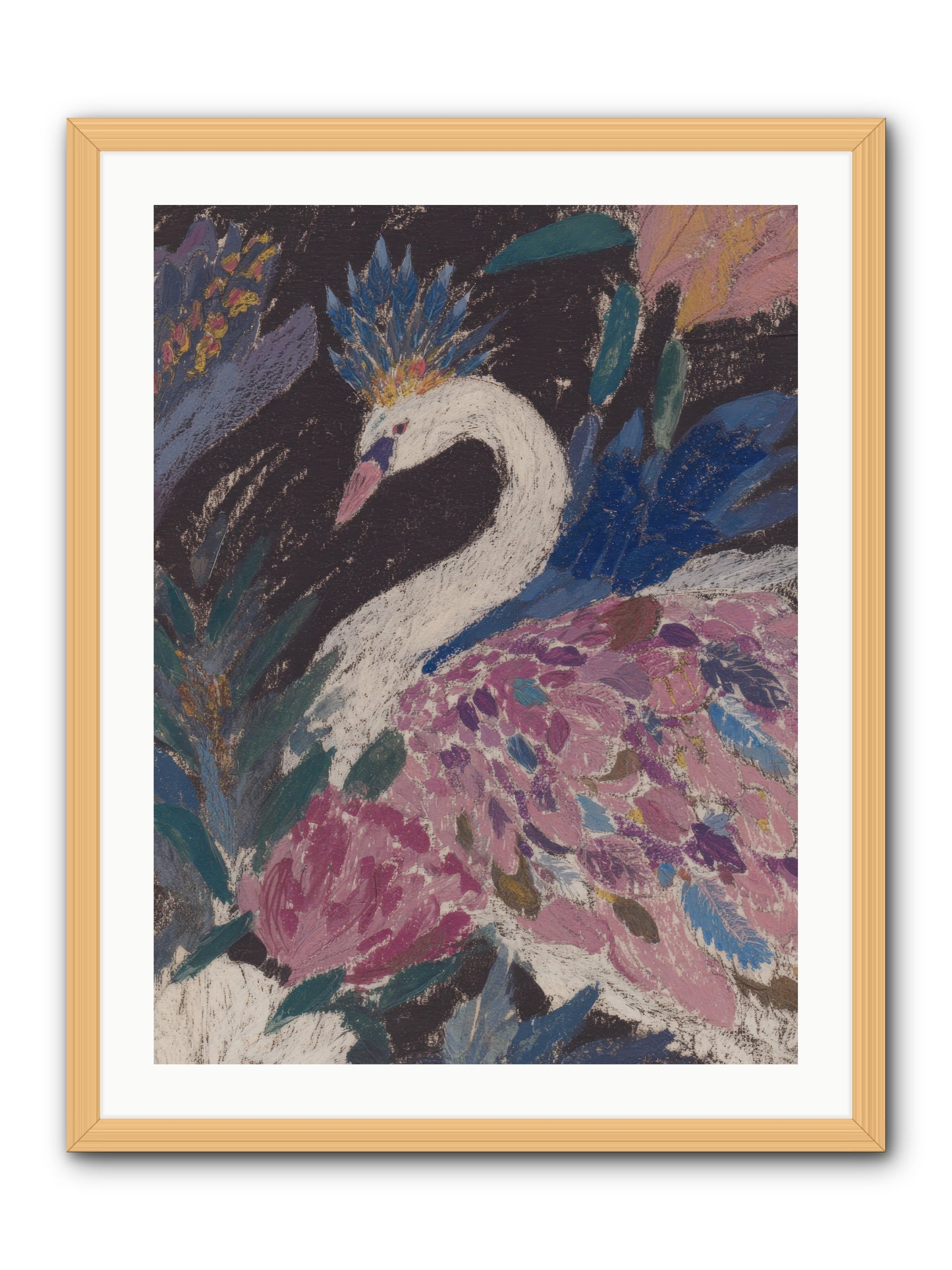 Candles at Midday -- Framed Print - Natural 24x32