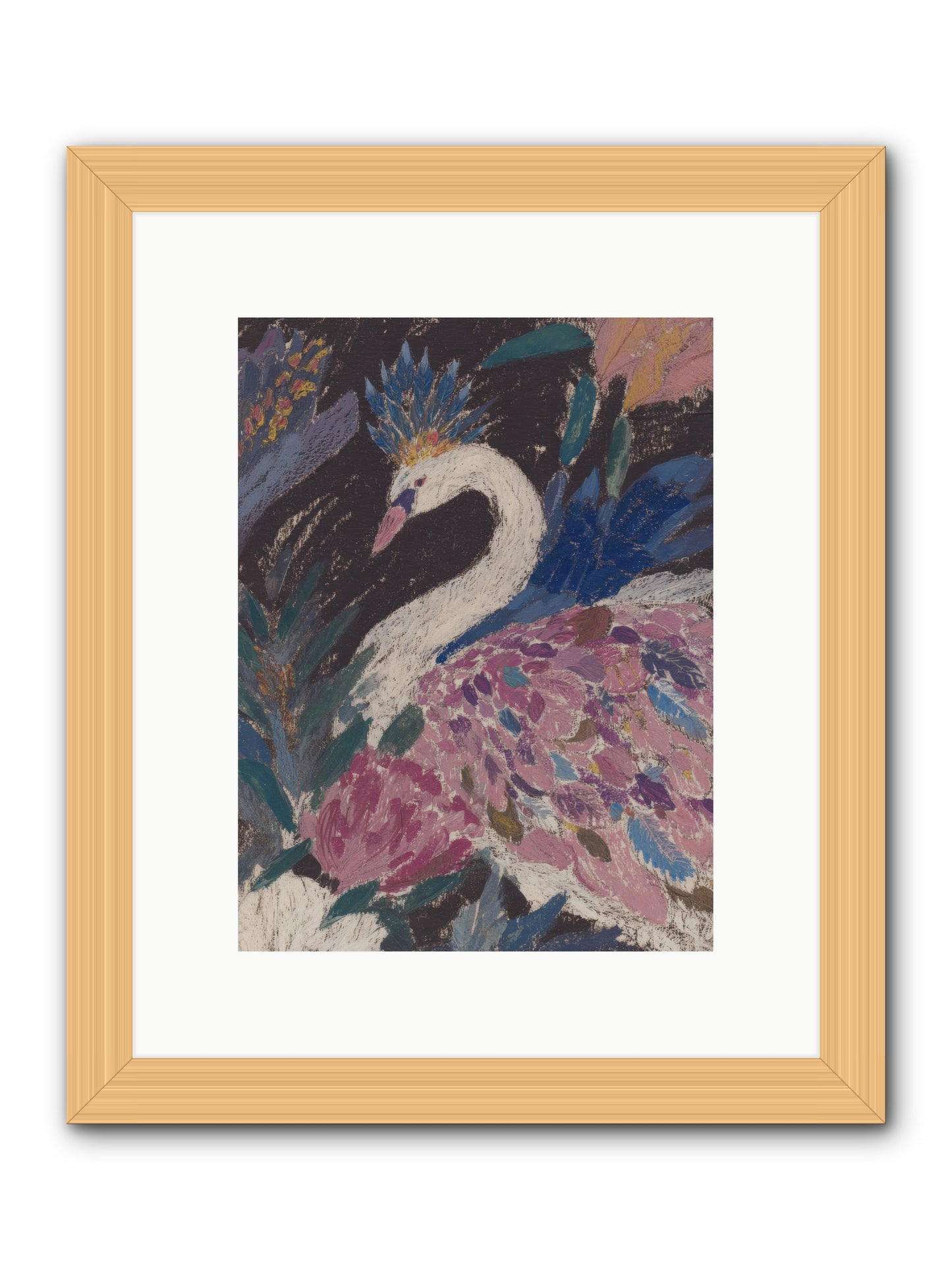Candles at Midday -- Framed Print - Natural 9x12