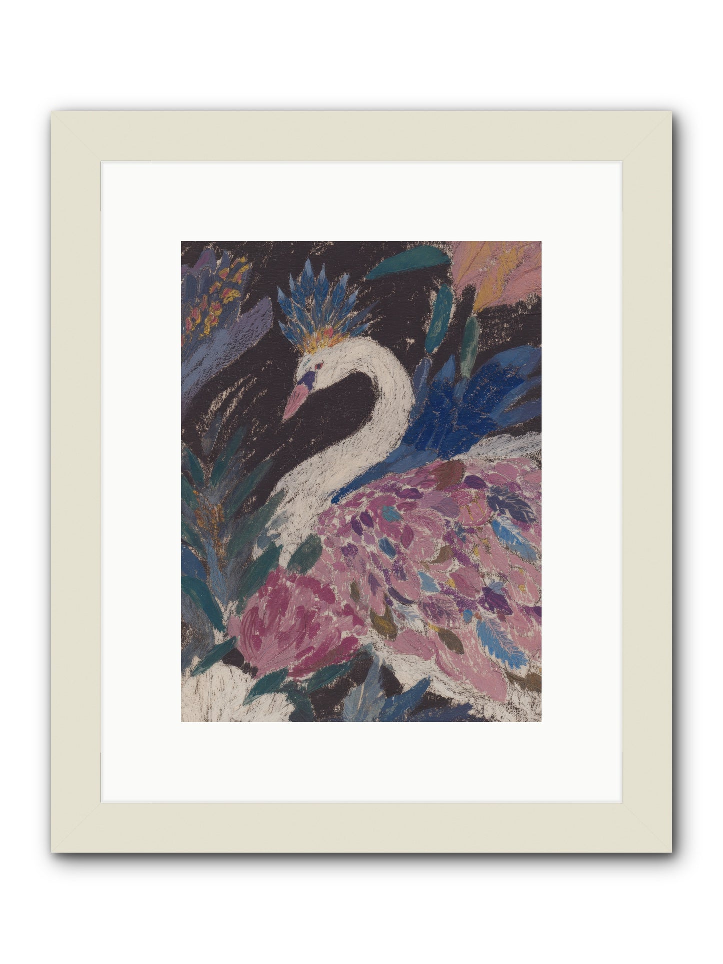 Candles at Midday -- Framed Print - White 9x12