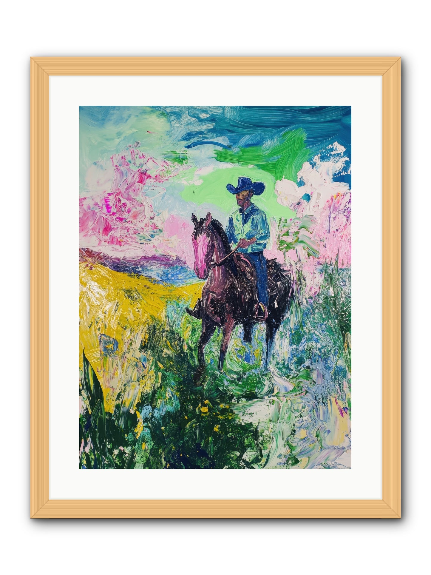 Canteen Memories -- Framed Print - Natural 18x24
