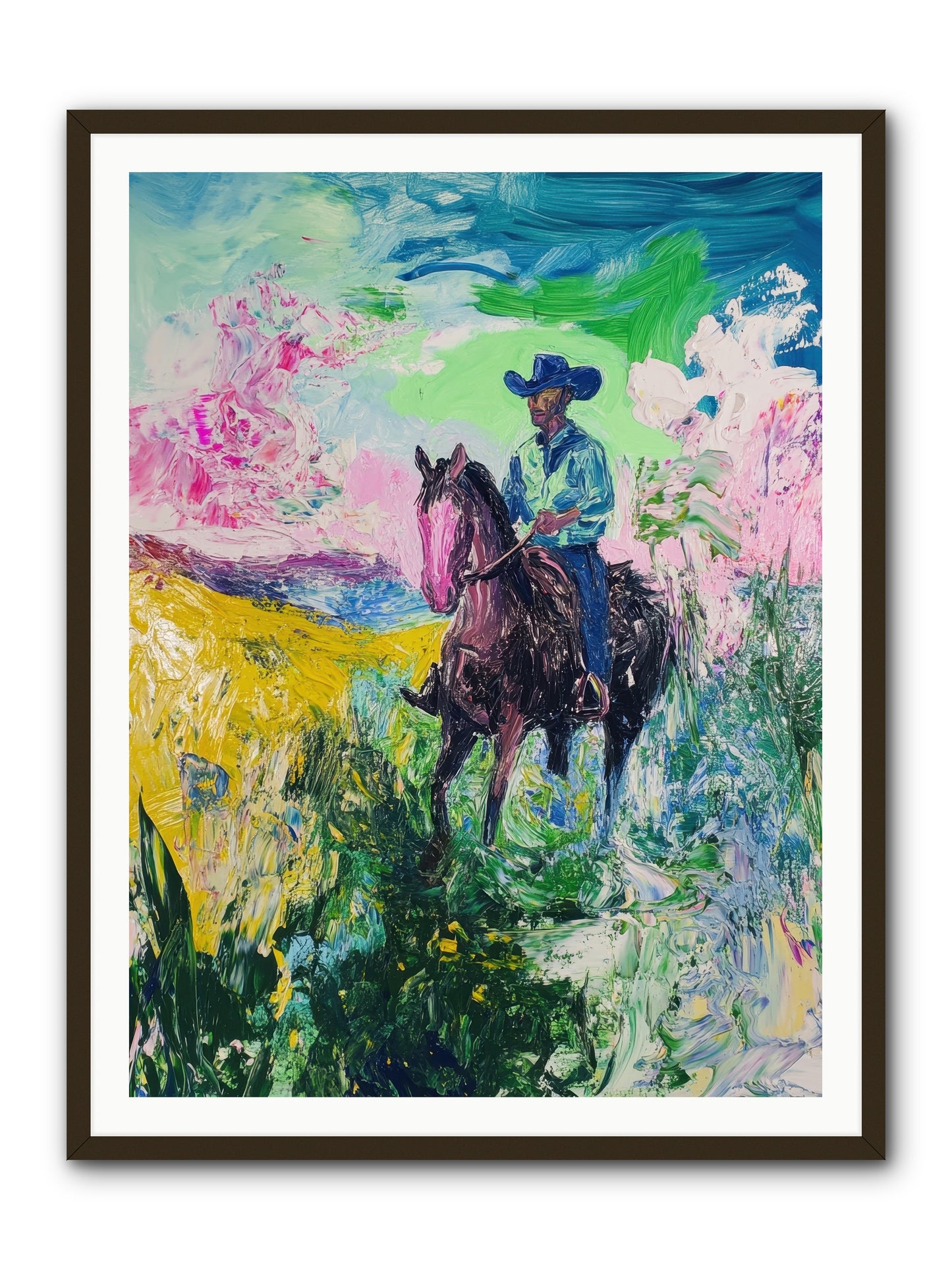 Canteen Memories -- Framed Print - Black 36x48