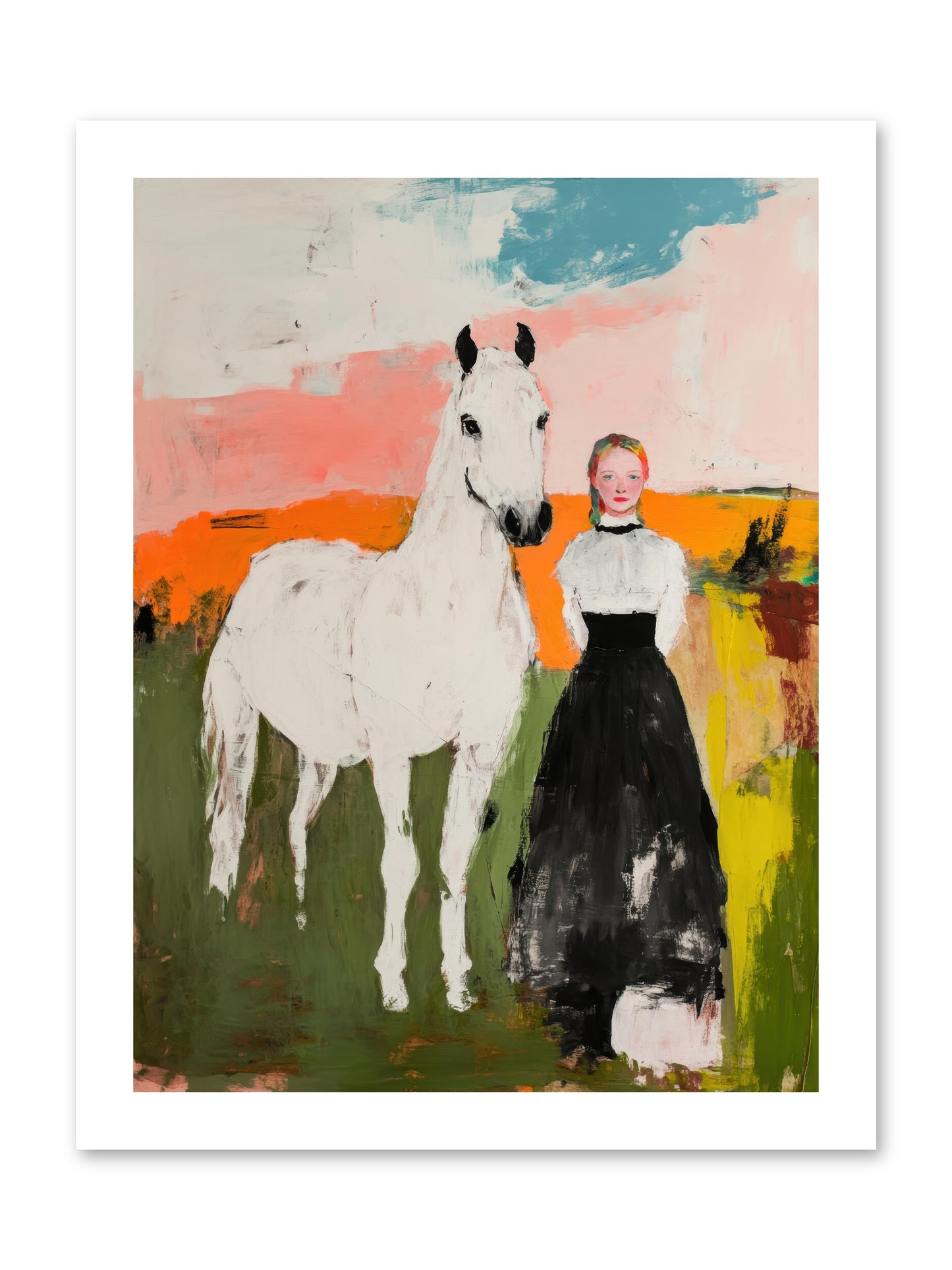 Canter Through Memories -- Paper Print 12x16