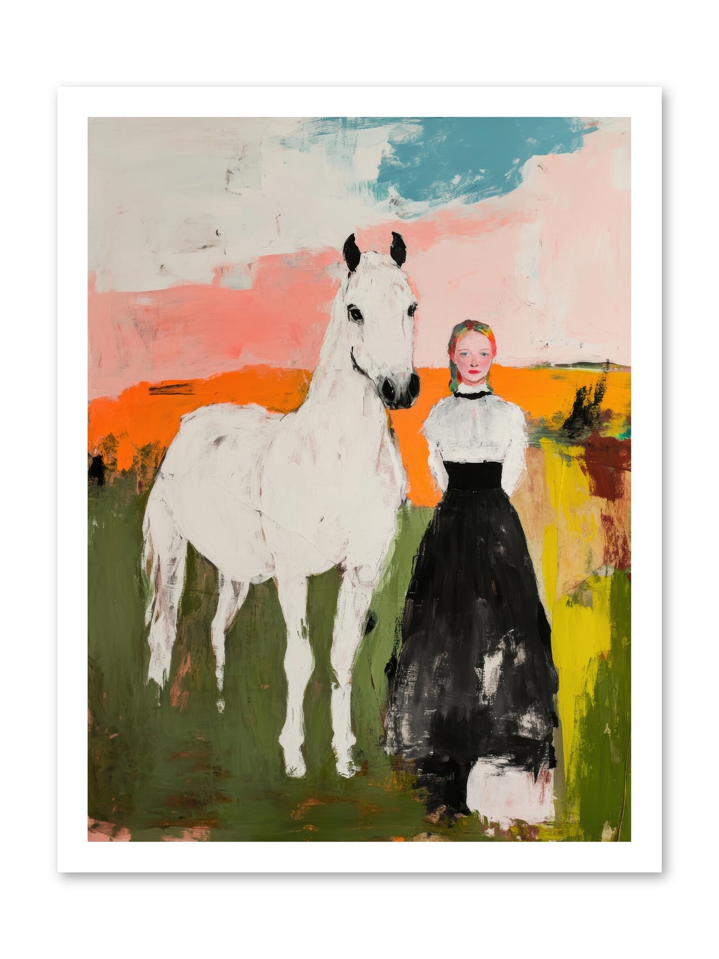 Canter Through Memories -- Loose Canvas Print 18x24