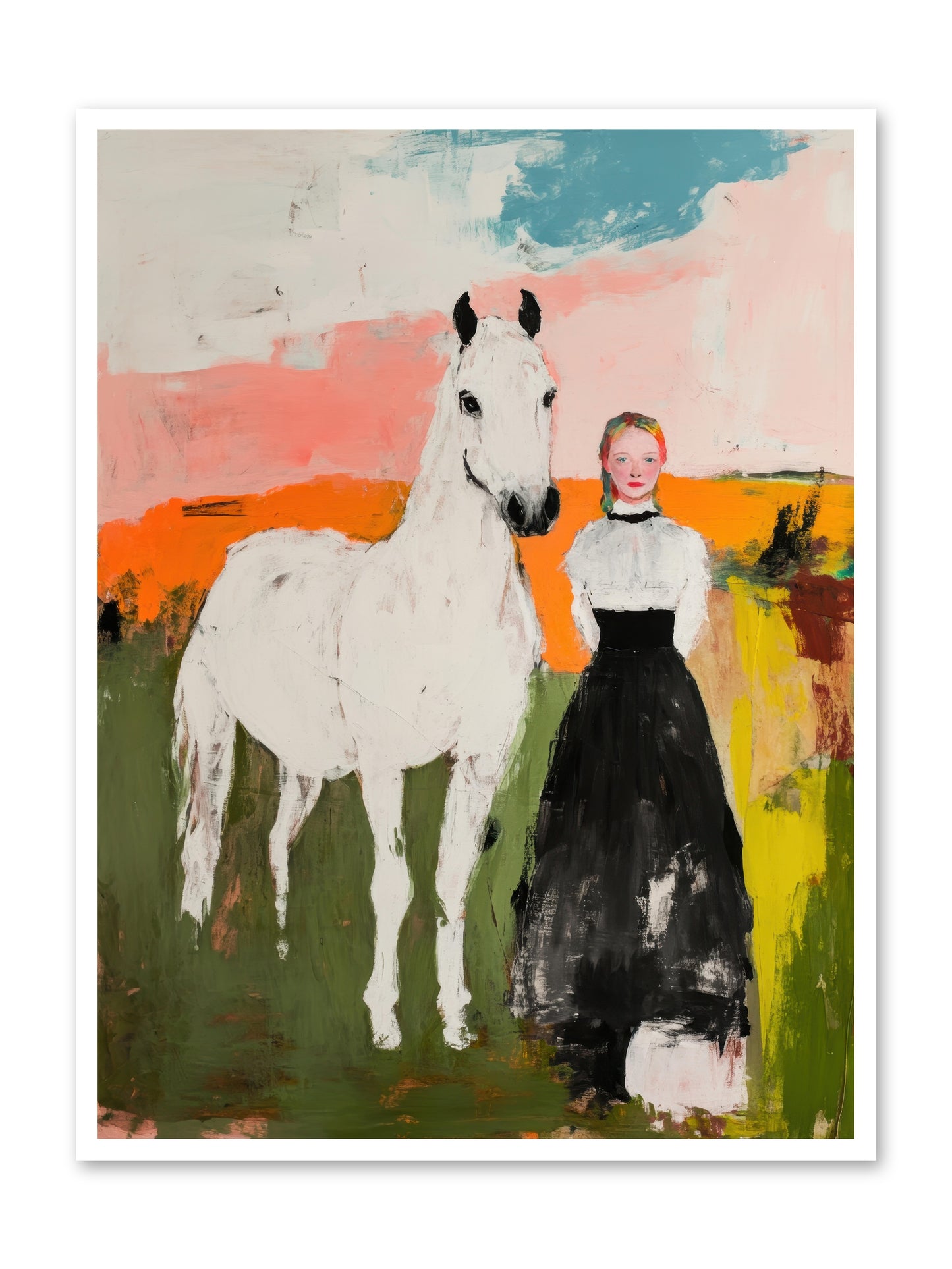 Canter Through Memories -- Loose Canvas Print 36x48