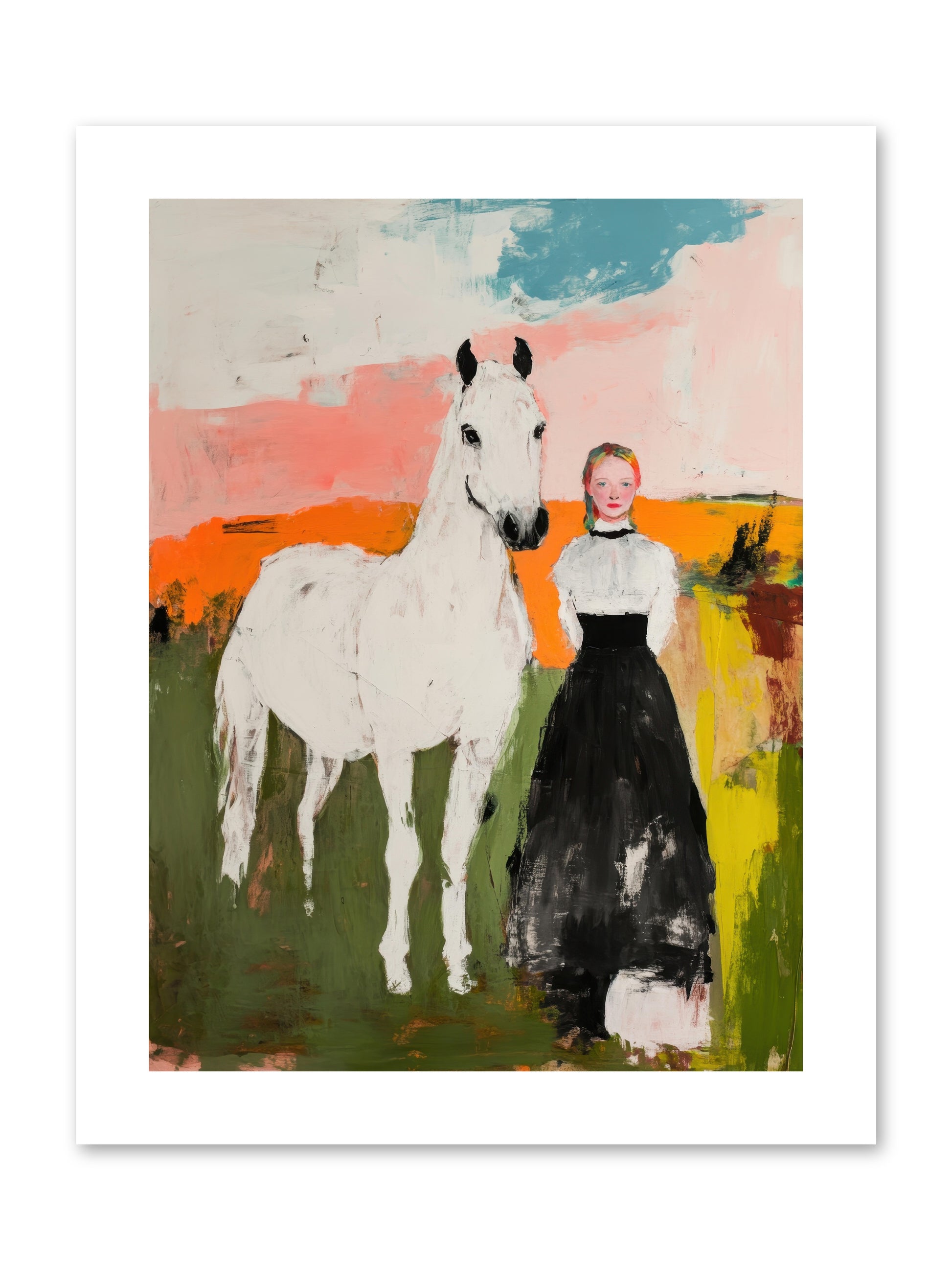 Canter Through Memories -- Paper Print 9x12
