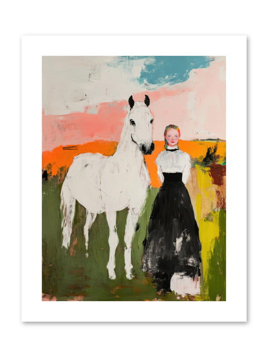 Canter Through Memories -- Paper Print 9x12