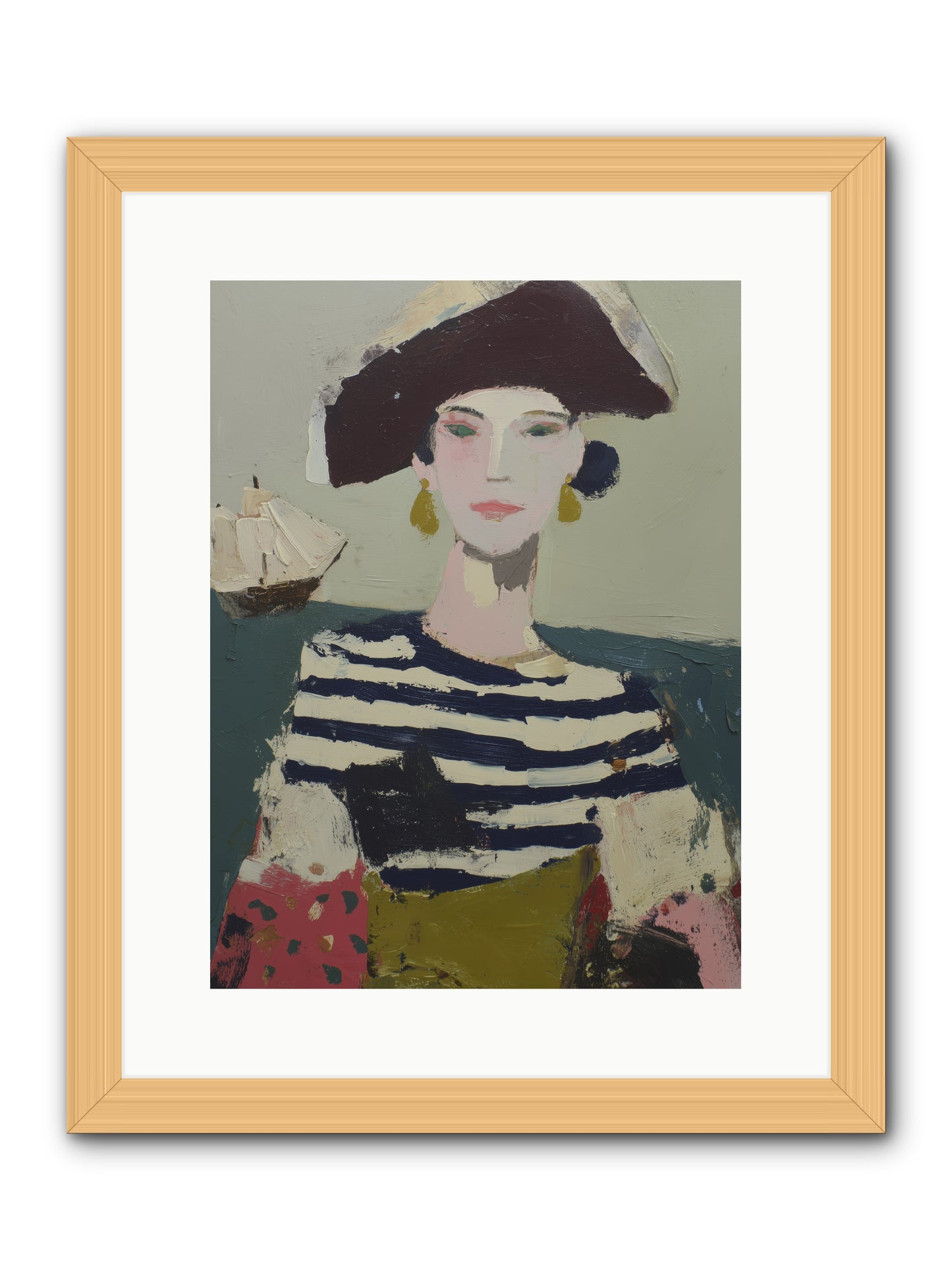 Cape's Wild Child  -- Framed Print - Natural 12x16