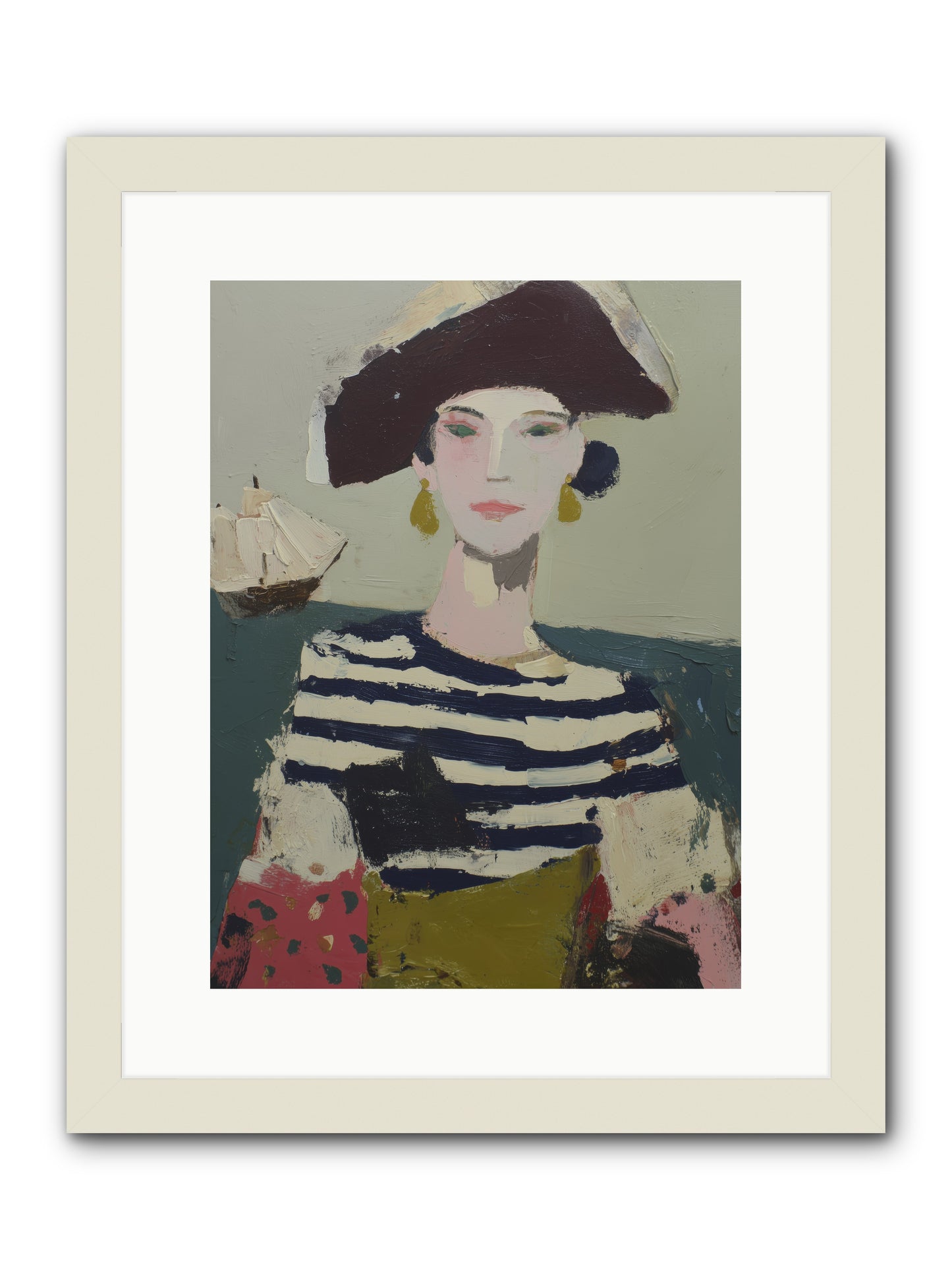 Cape's Wild Child  -- Framed Print - White 12x16