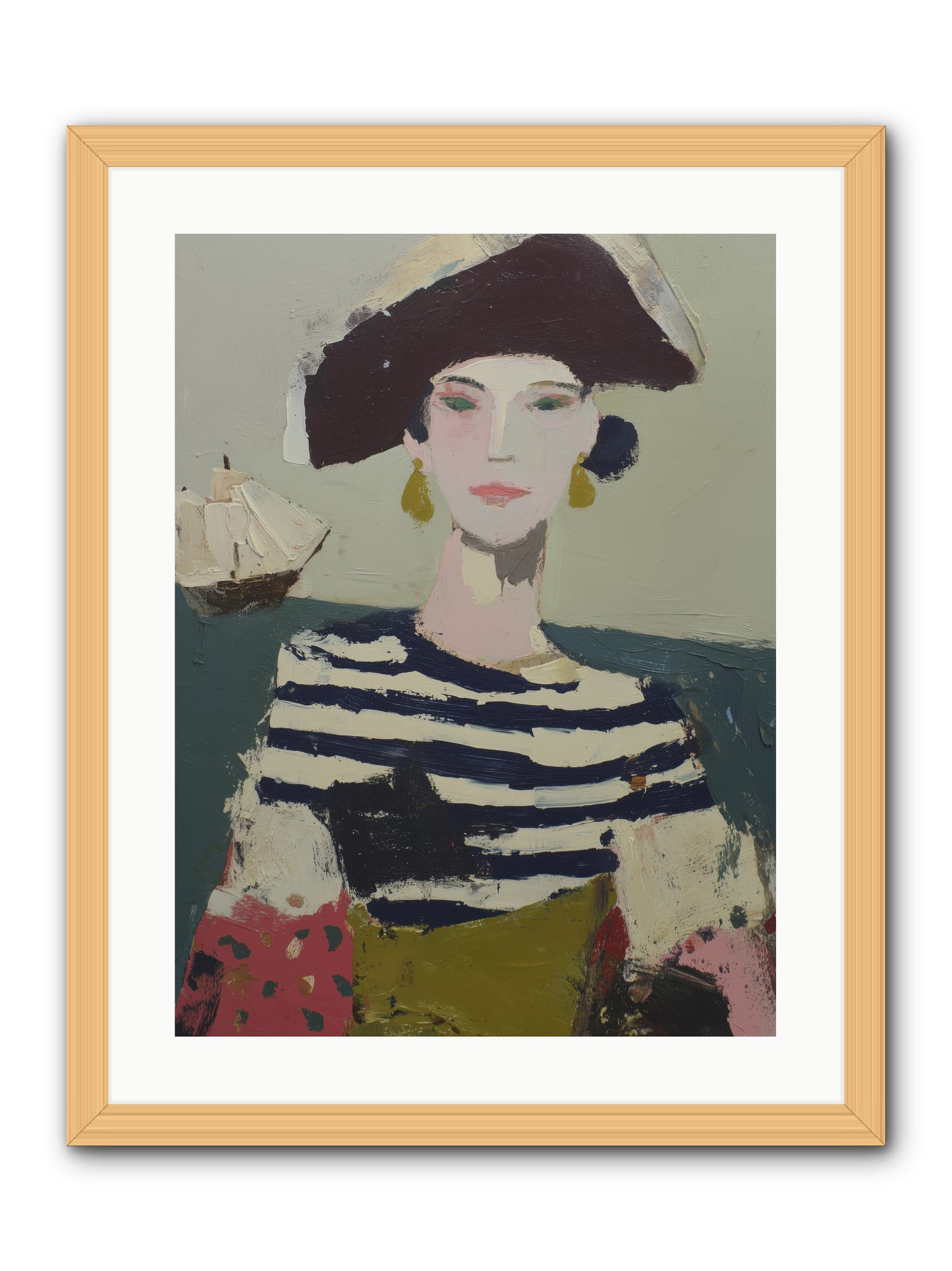 Cape's Wild Child  -- Framed Print - Natural 18x24