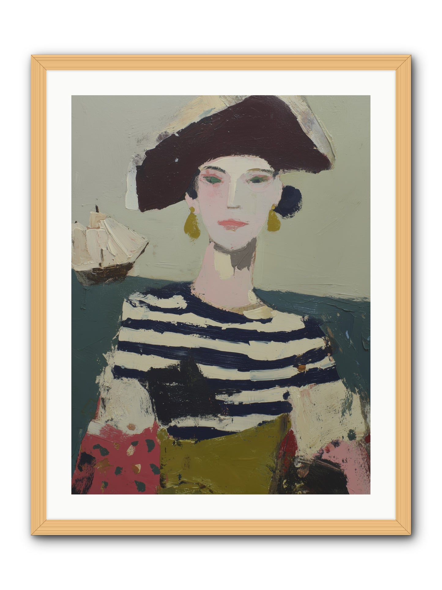 Cape's Wild Child  -- Framed Print - Natural 24x32