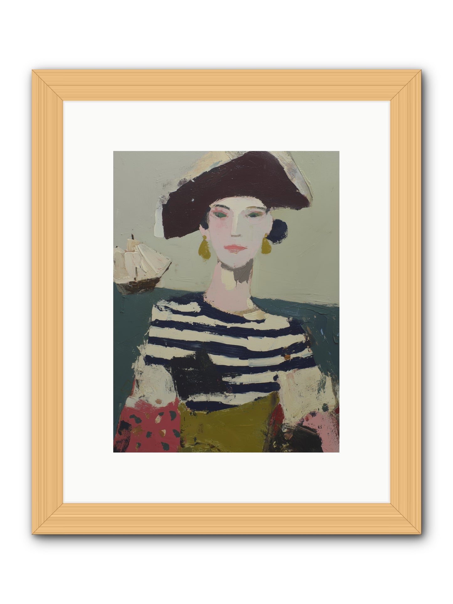 Cape's Wild Child  -- Framed Print - Natural 9x12