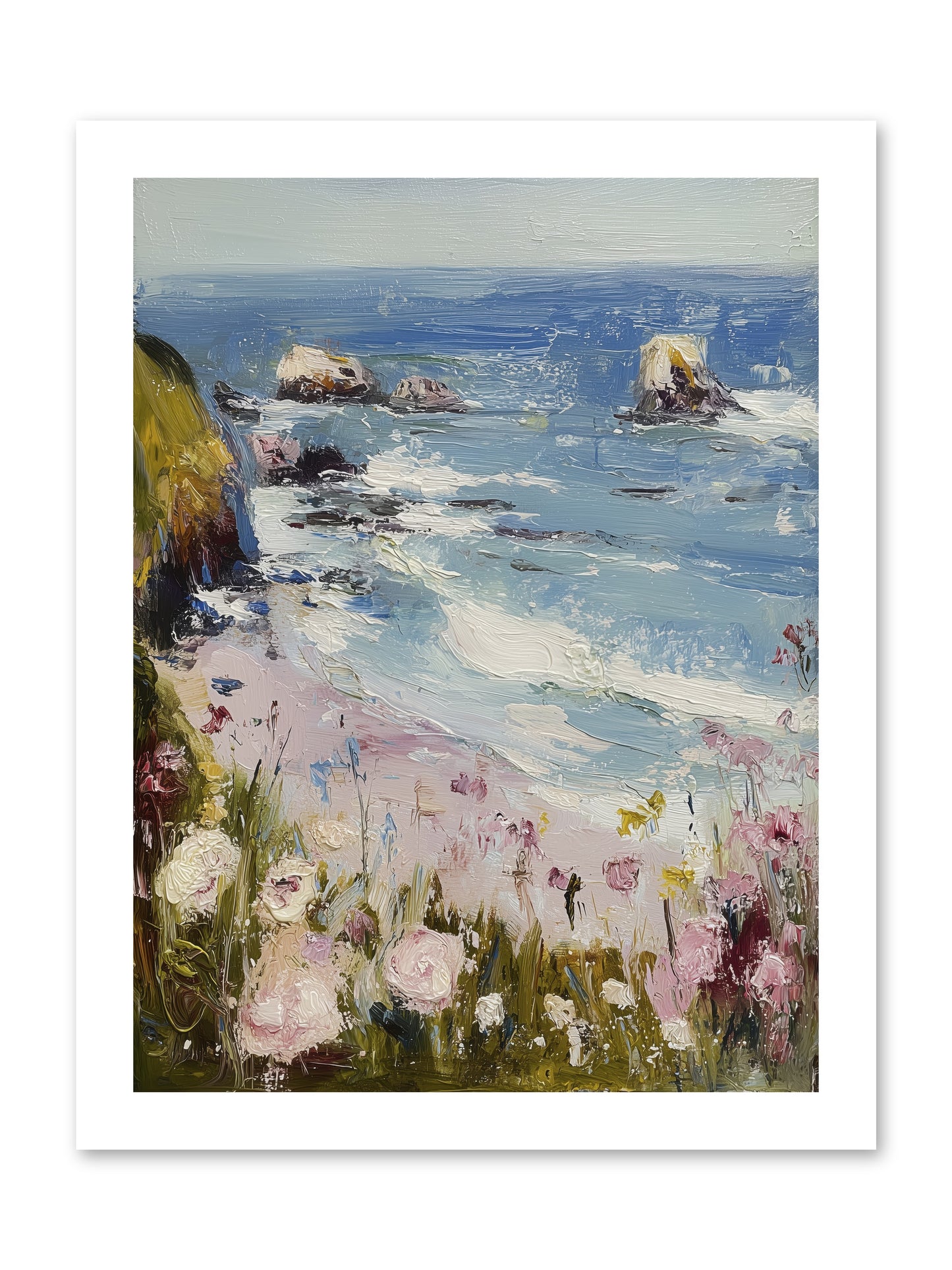Capri Coves -- Loose Canvas Print 12x16