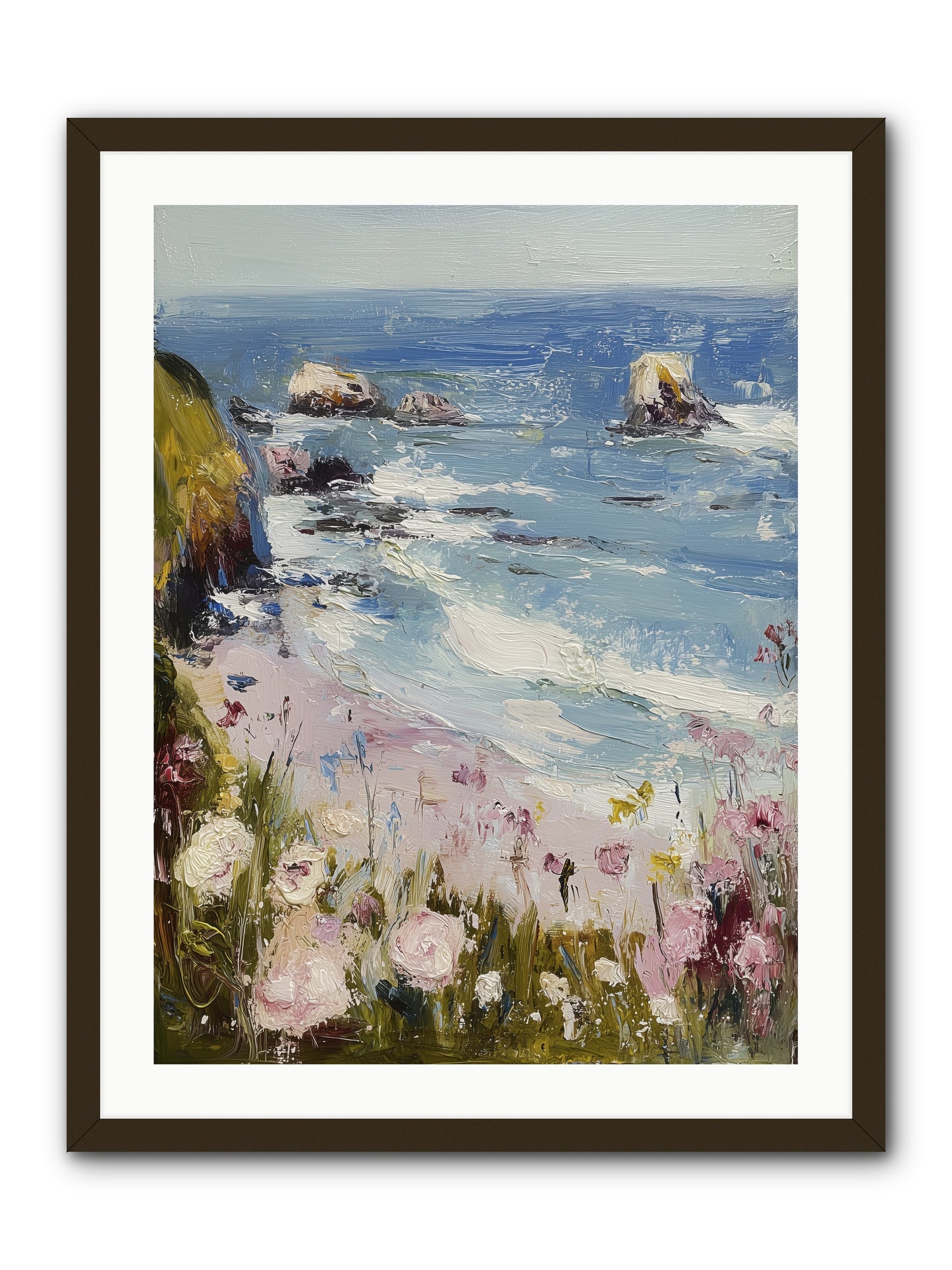 Capri Coves -- Framed Print - Black 24x32