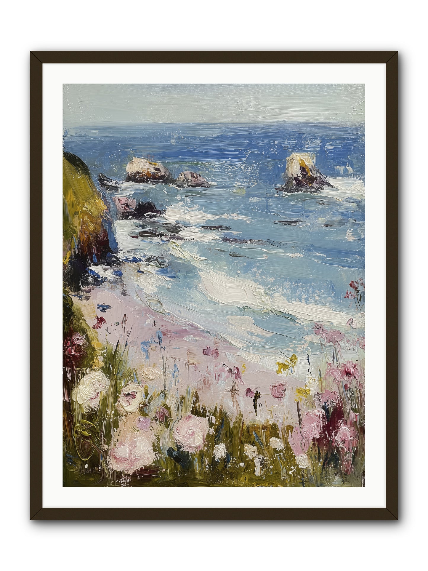 Capri Coves -- Framed Print - Black 30x40