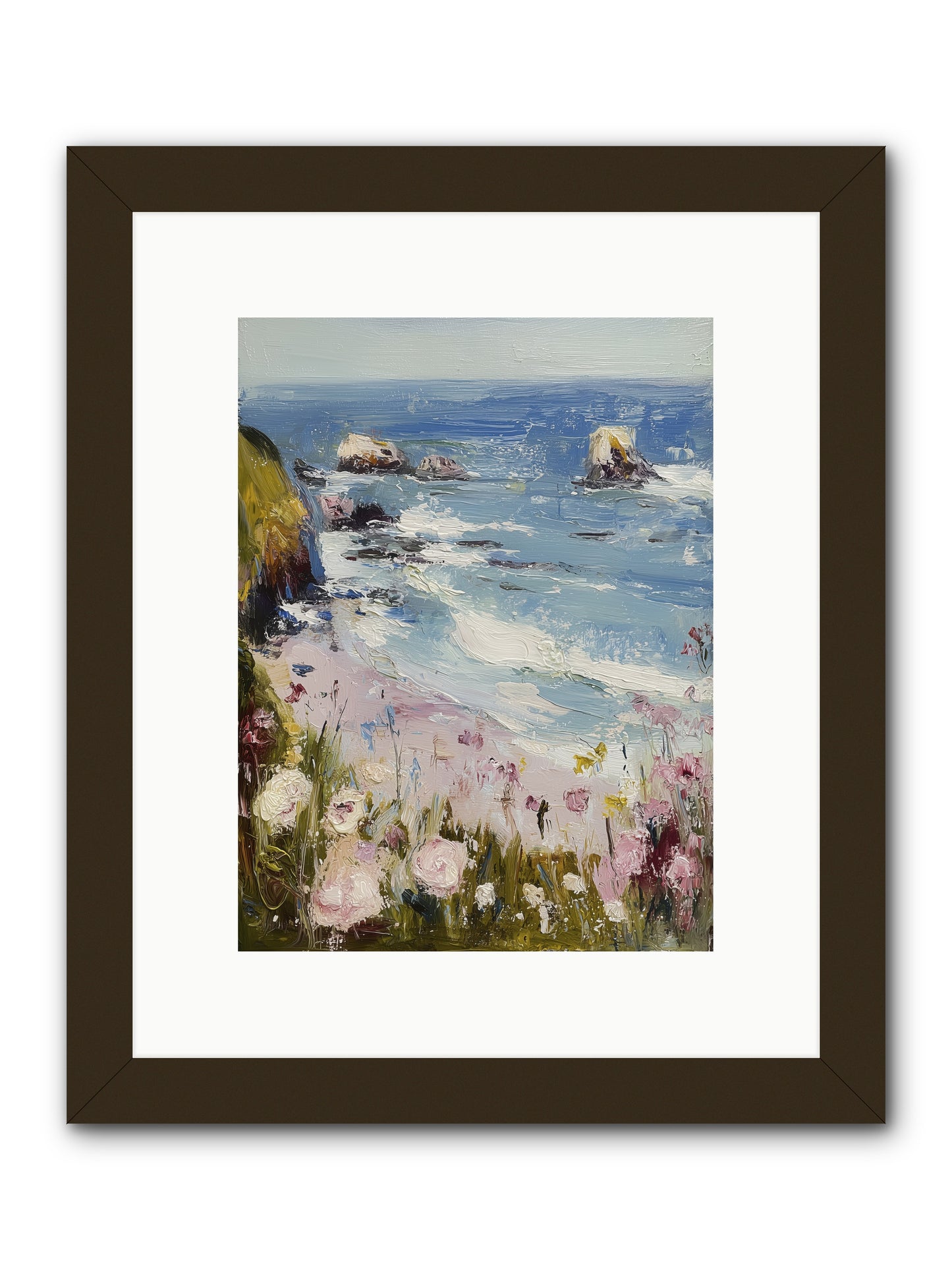 Capri Coves -- Framed Print - Black 9x12