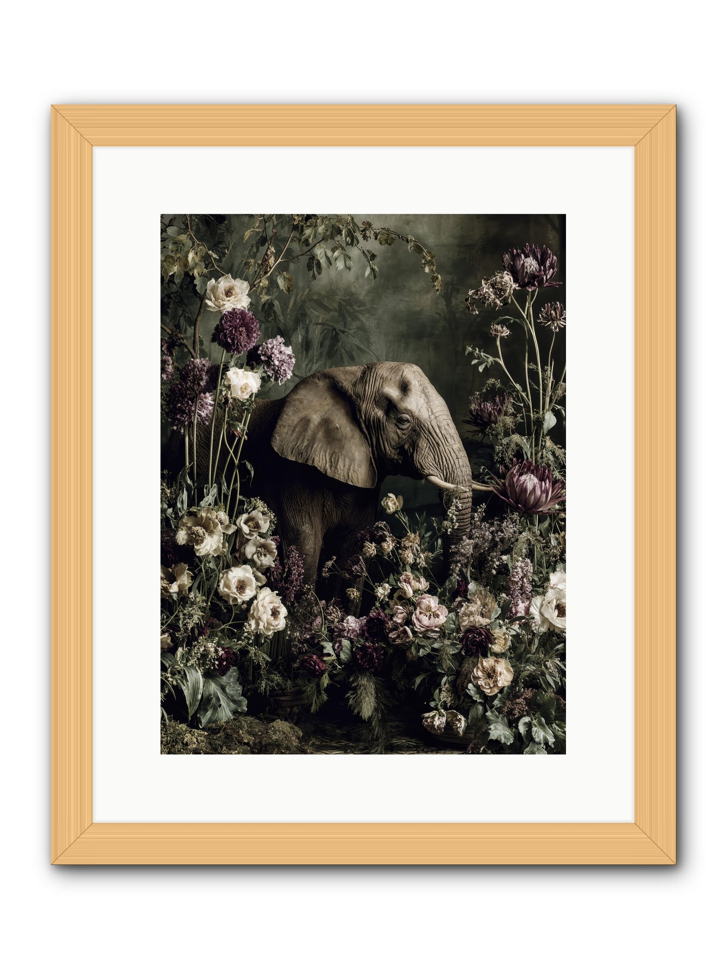 Caprice -- Framed Print - Natural 12x16