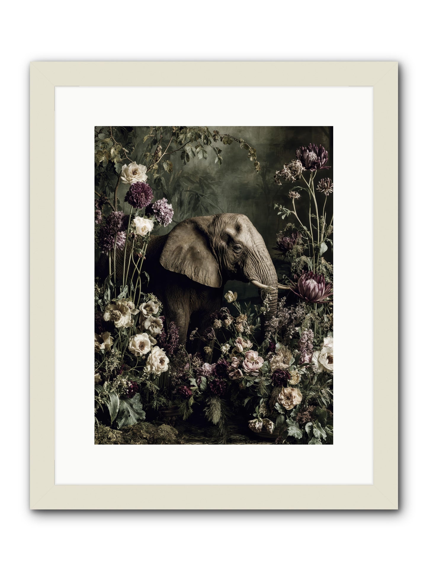Caprice -- Framed Print - White 12x16