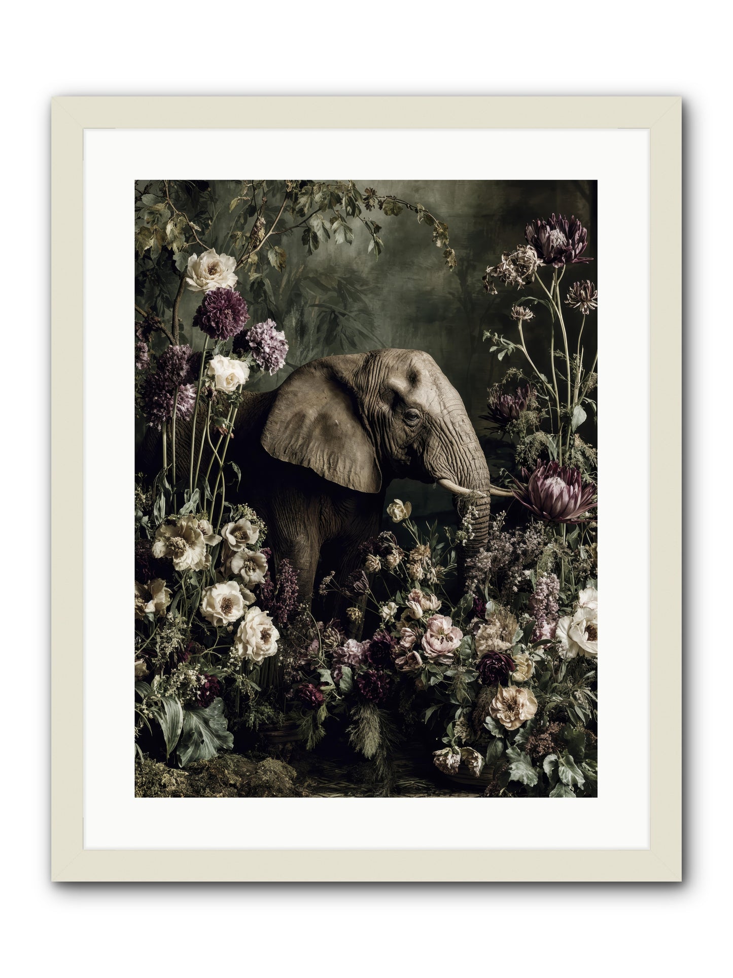 Caprice -- Framed Print - White 18x24