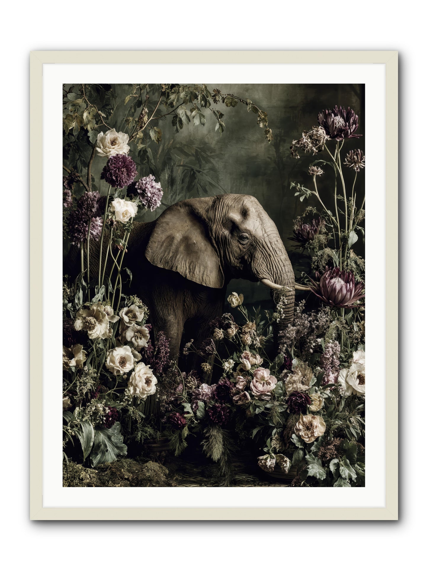 Caprice -- Framed Print - White 30x40