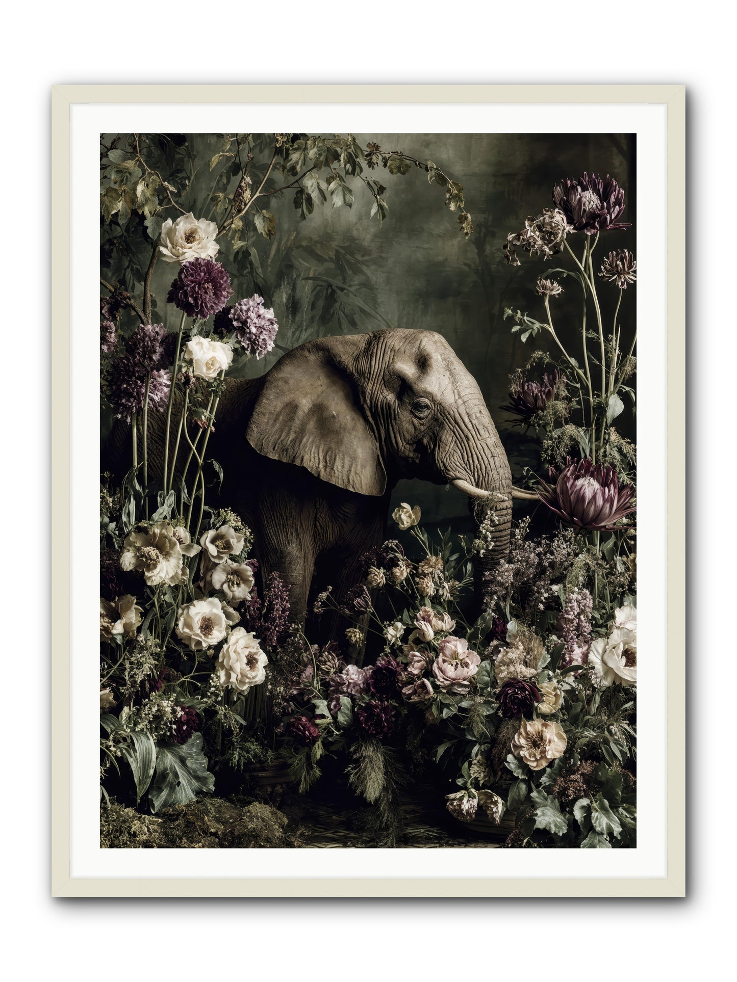 Caprice -- Framed Print - White 36x48