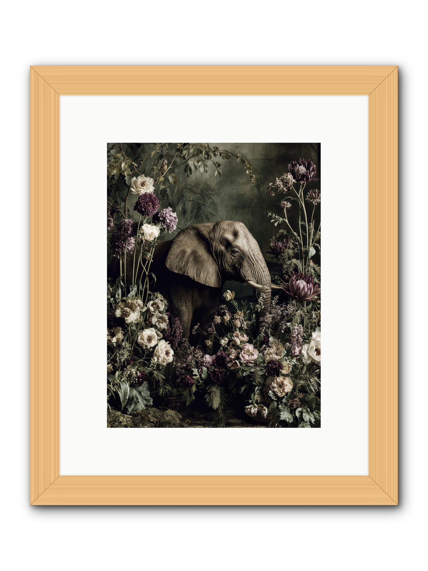 Caprice -- Framed Print - Natural 9x12