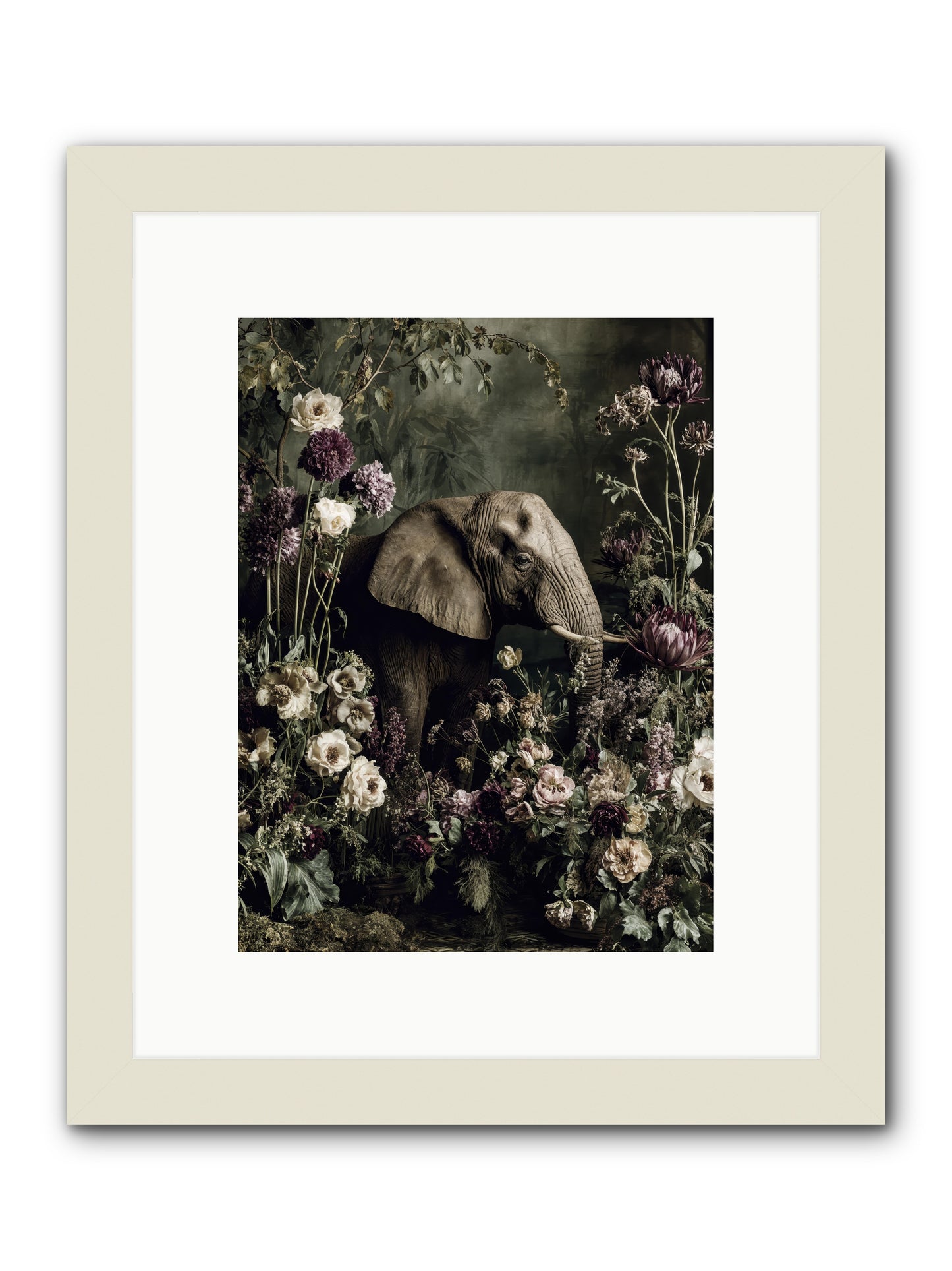 Caprice -- Framed Print - White 9x12