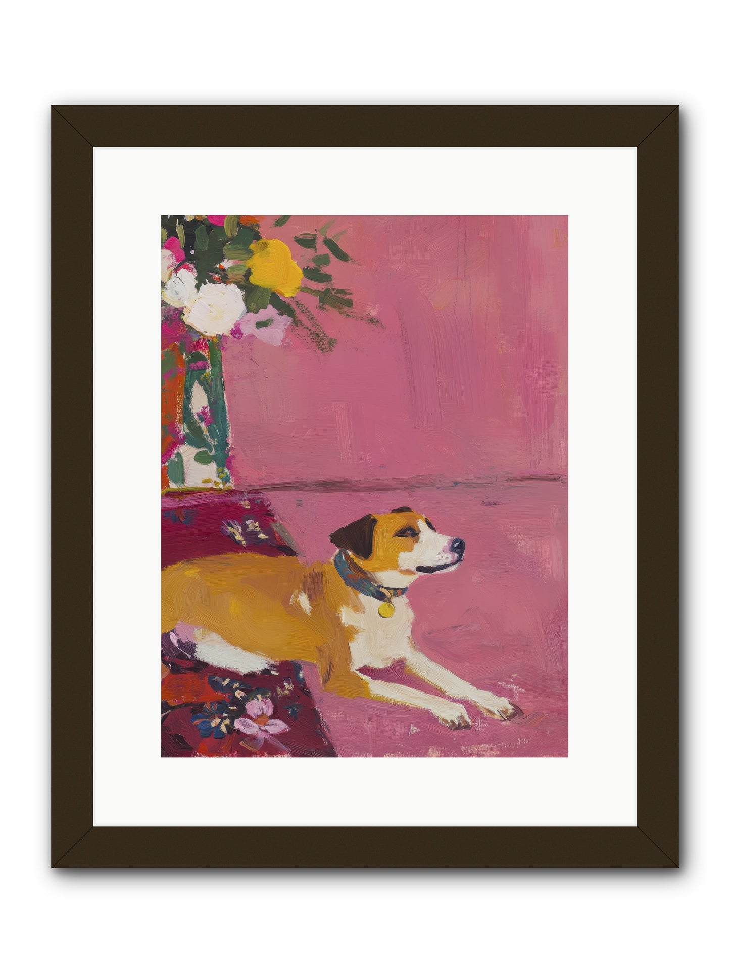 Captain Marshmallow -- Framed Print - Black 12x16