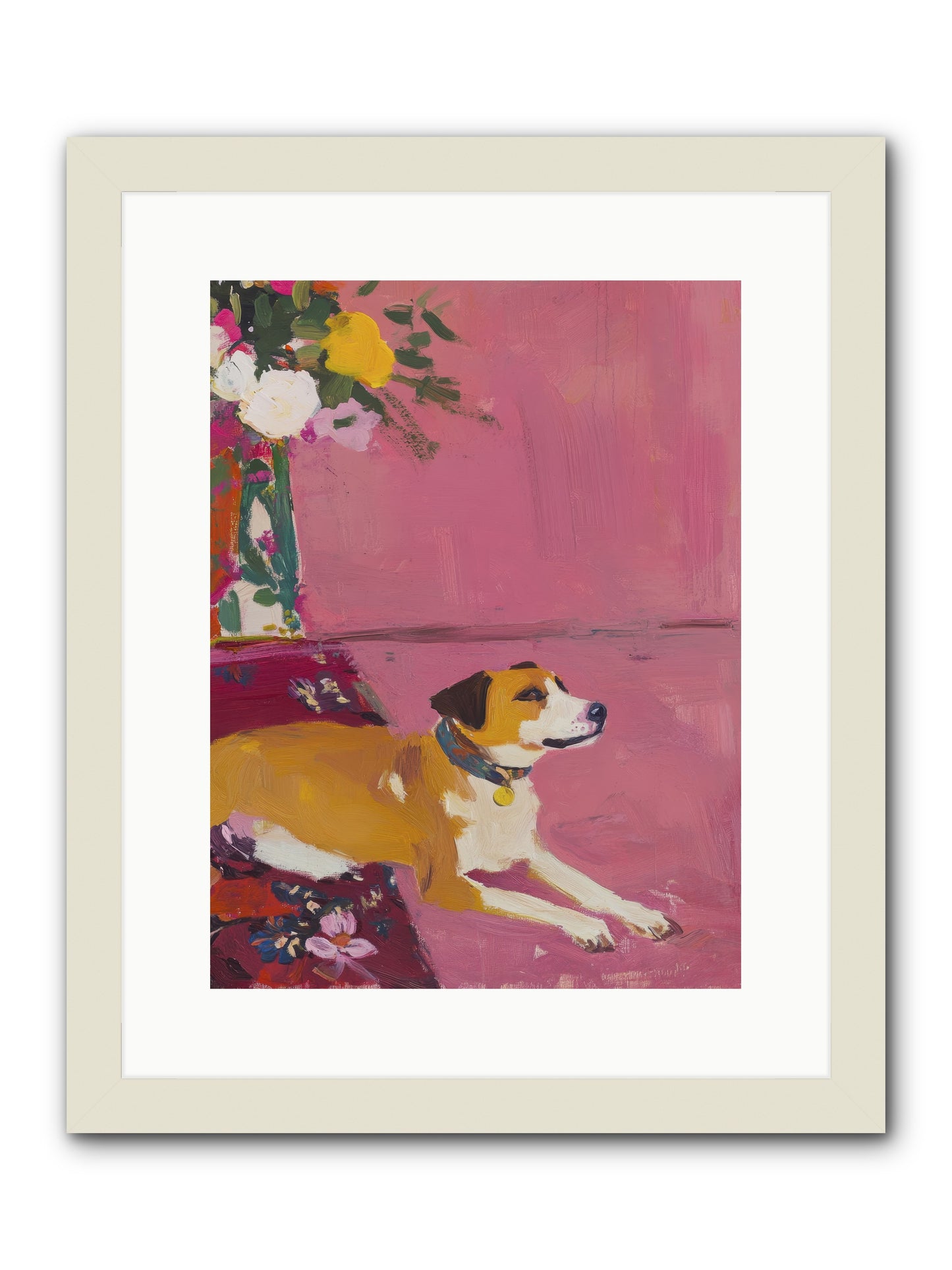 Captain Marshmallow -- Framed Print - White 12x16