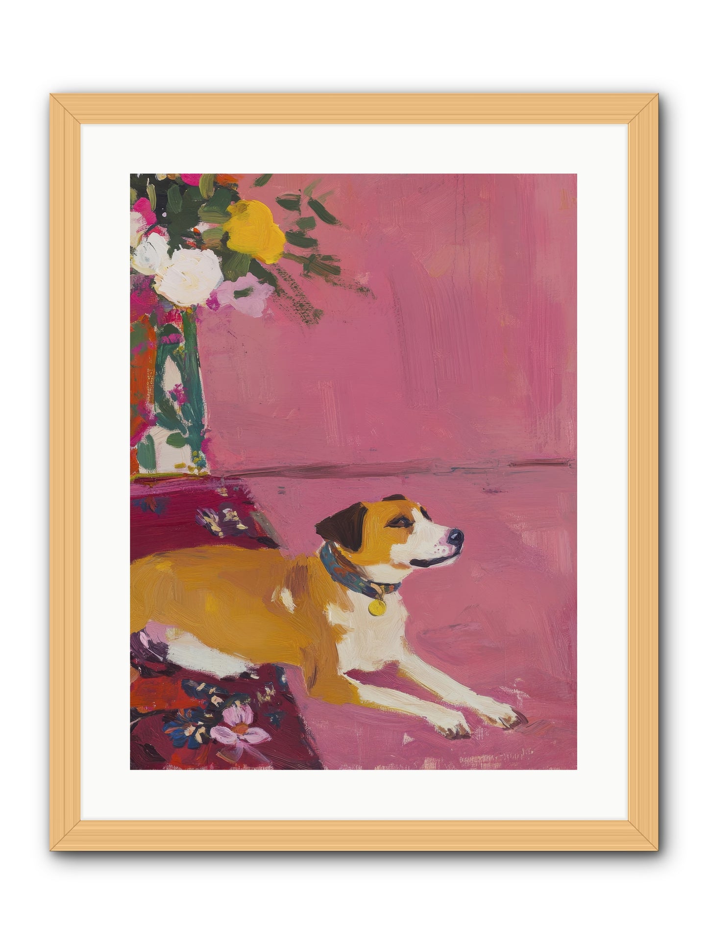 Captain Marshmallow -- Framed Print - Natural 18x24
