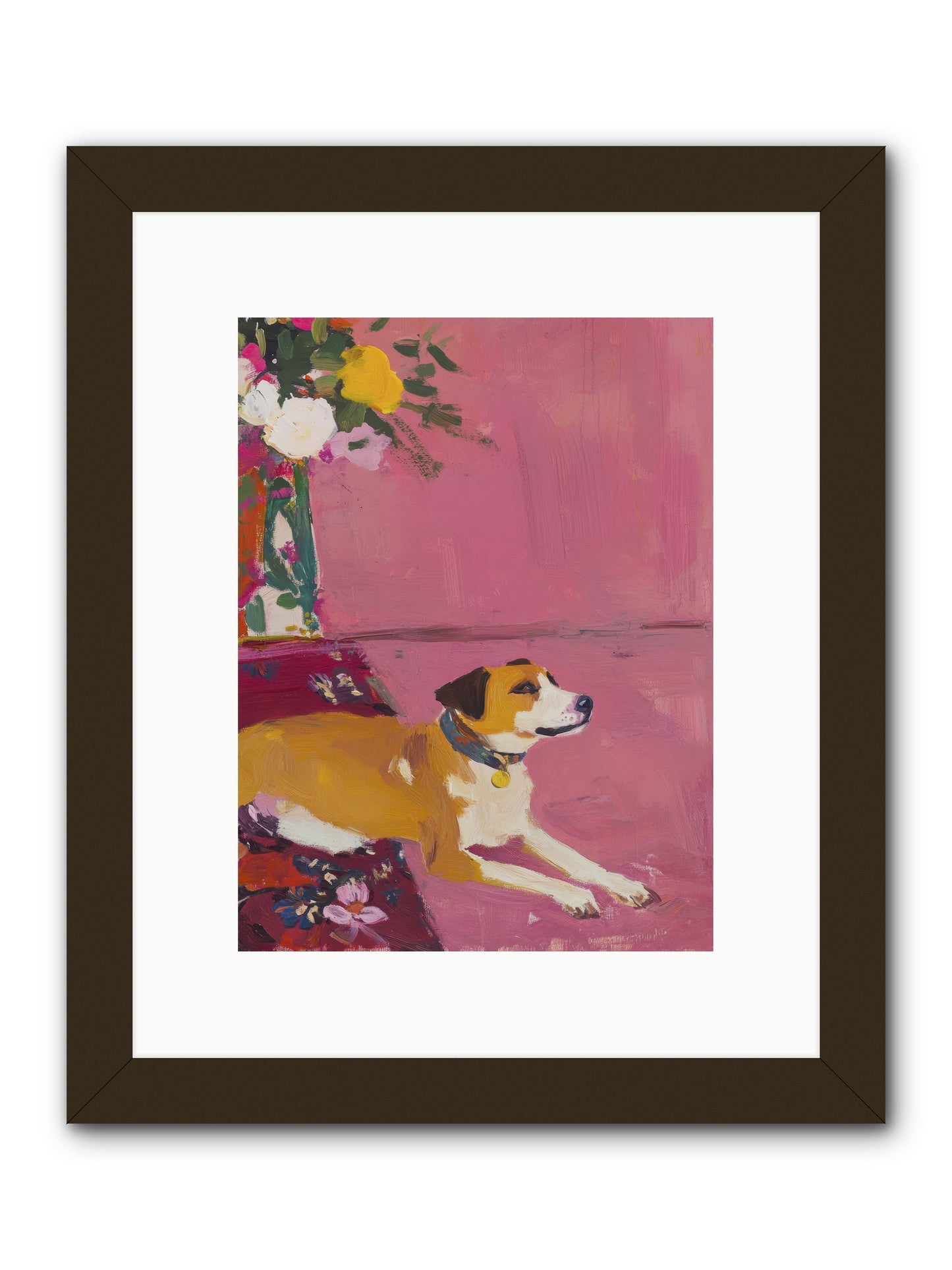 Captain Marshmallow -- Framed Print - Black 9x12