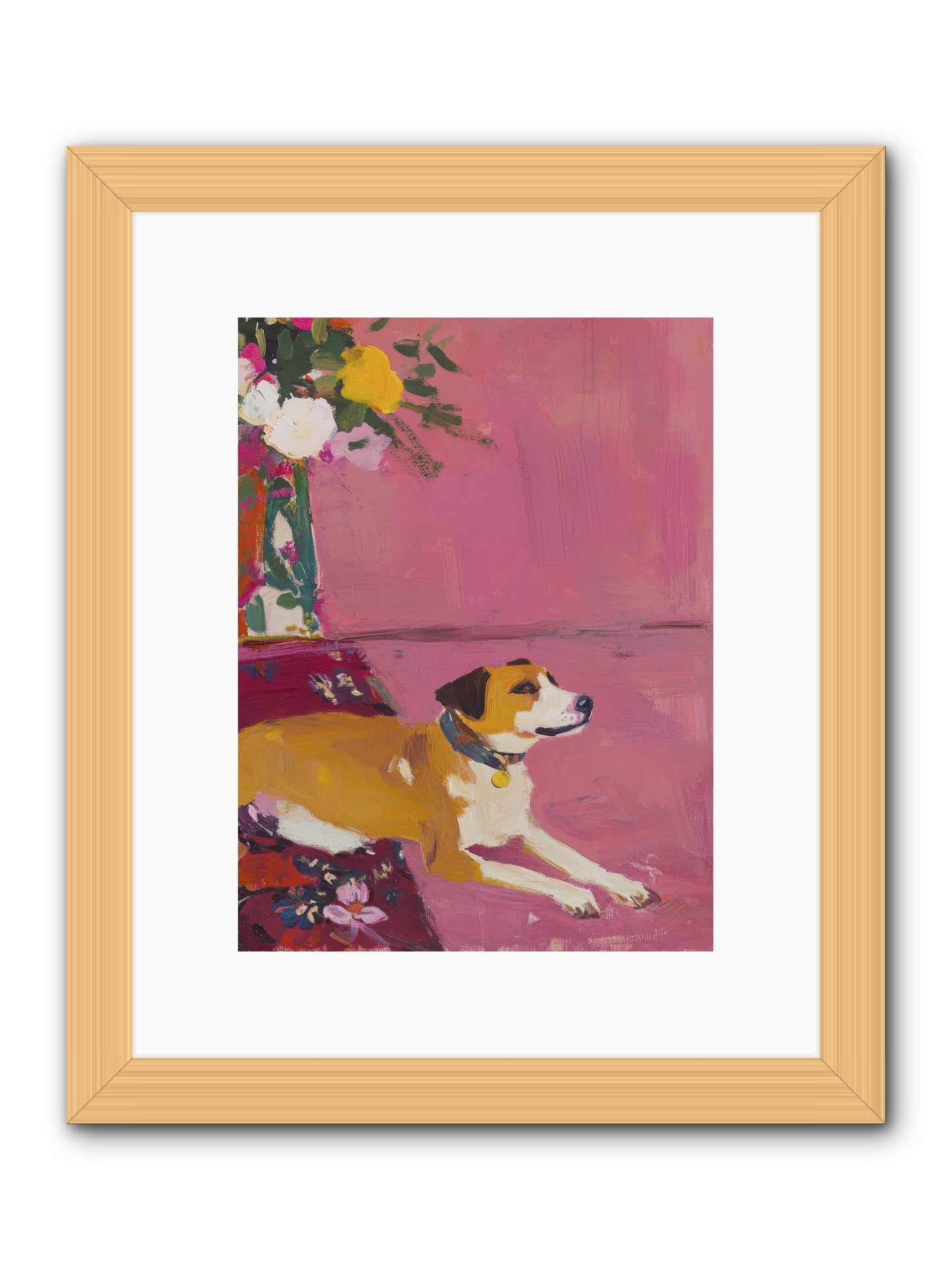 Captain Marshmallow -- Framed Print - Natural 9x12