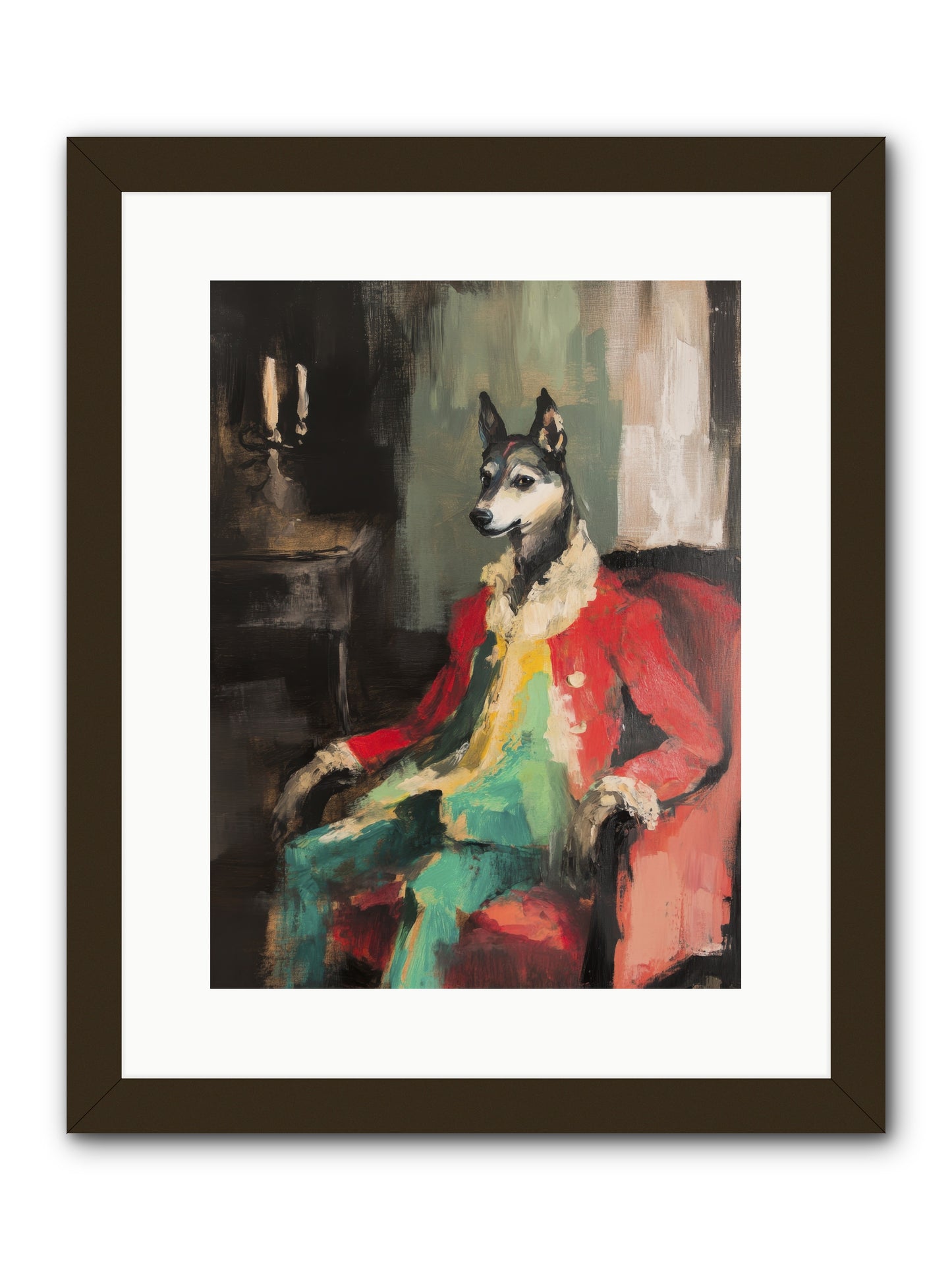 Captain Waffle -- Framed Print - Black 12x16