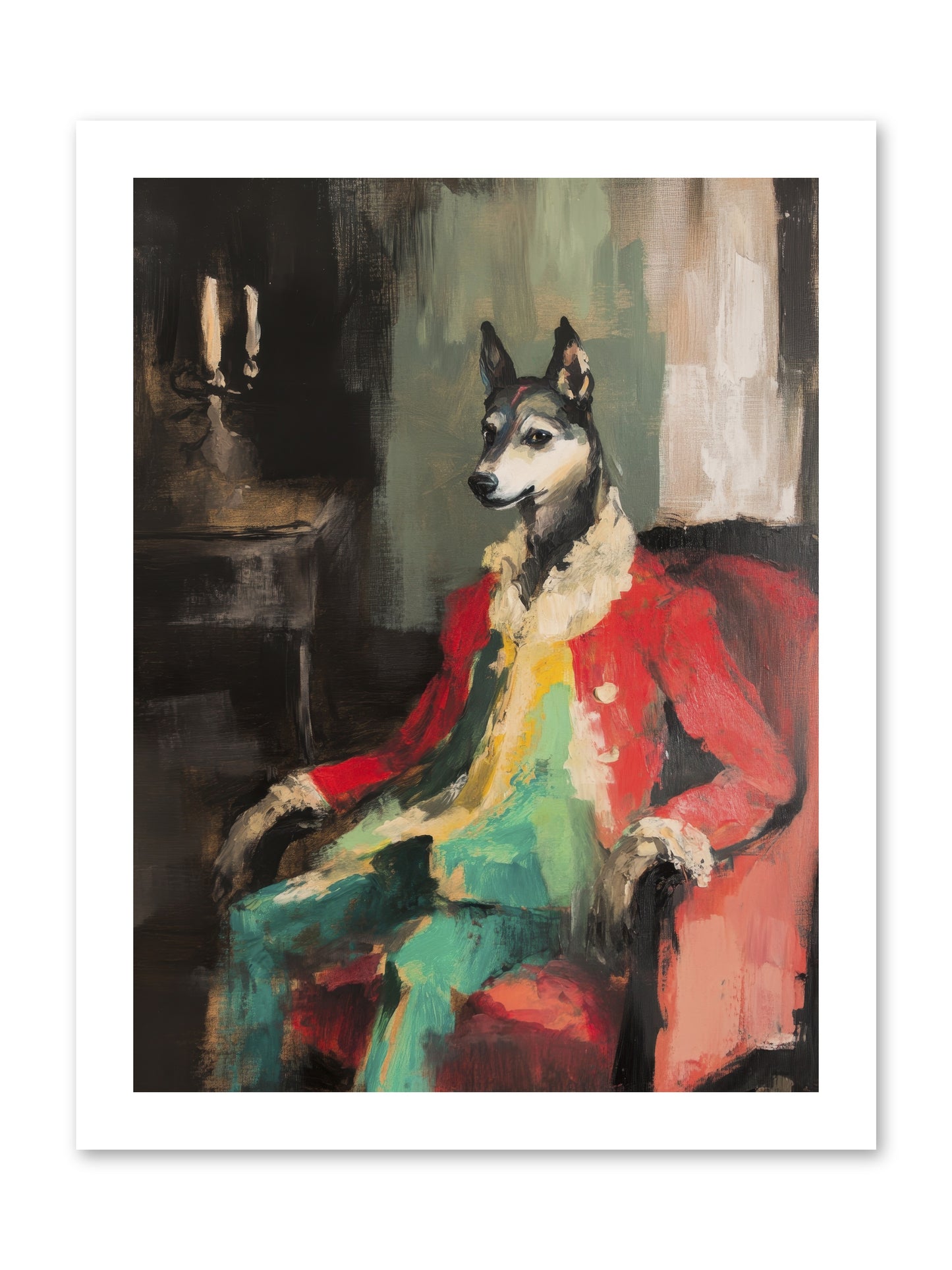 Captain Waffle -- Paper Print 12x16