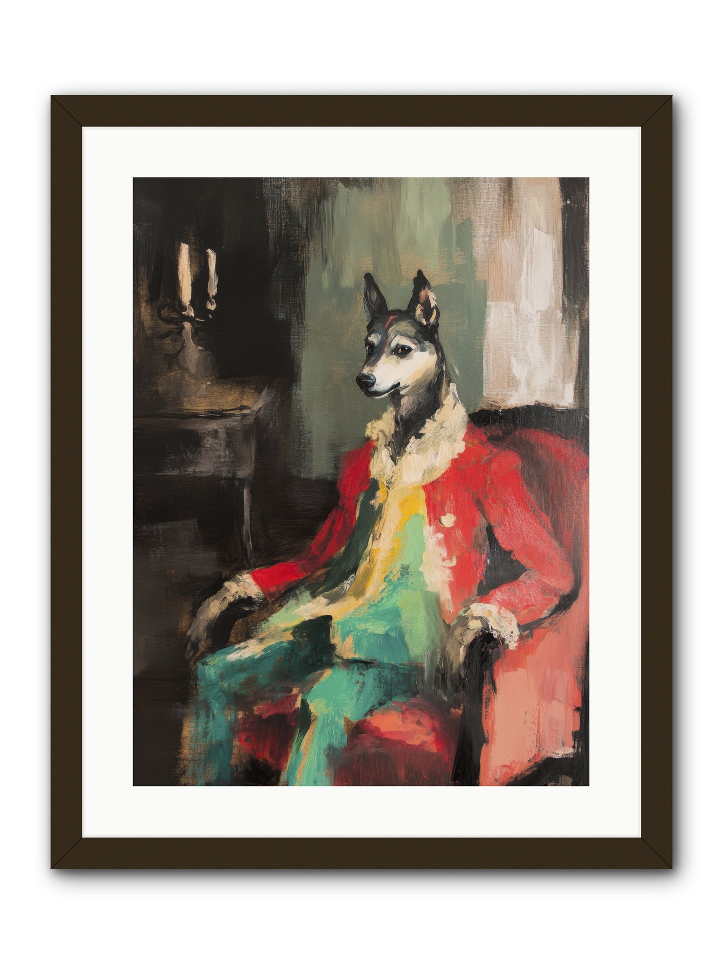 Captain Waffle -- Framed Print - Black 18x24
