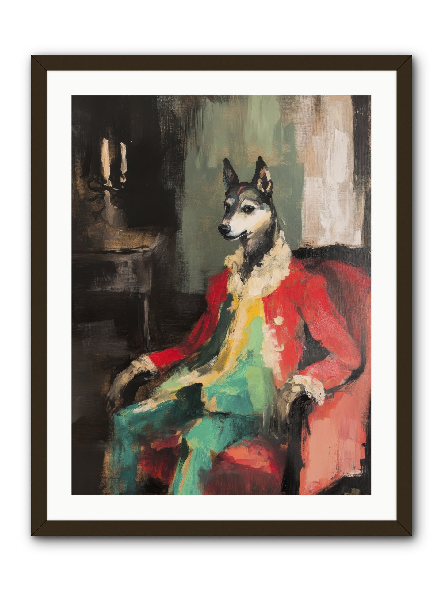Captain Waffle -- Framed Print - Black 24x32