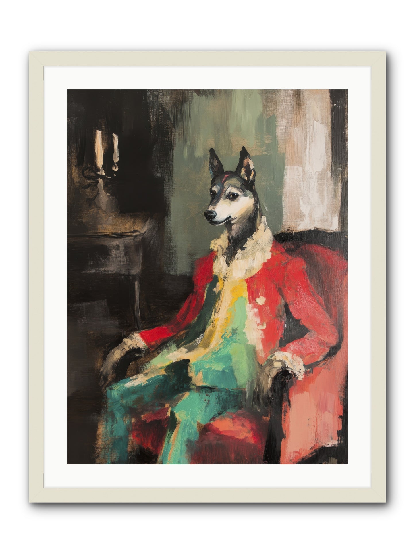 Captain Waffle -- Framed Print - White 24x32