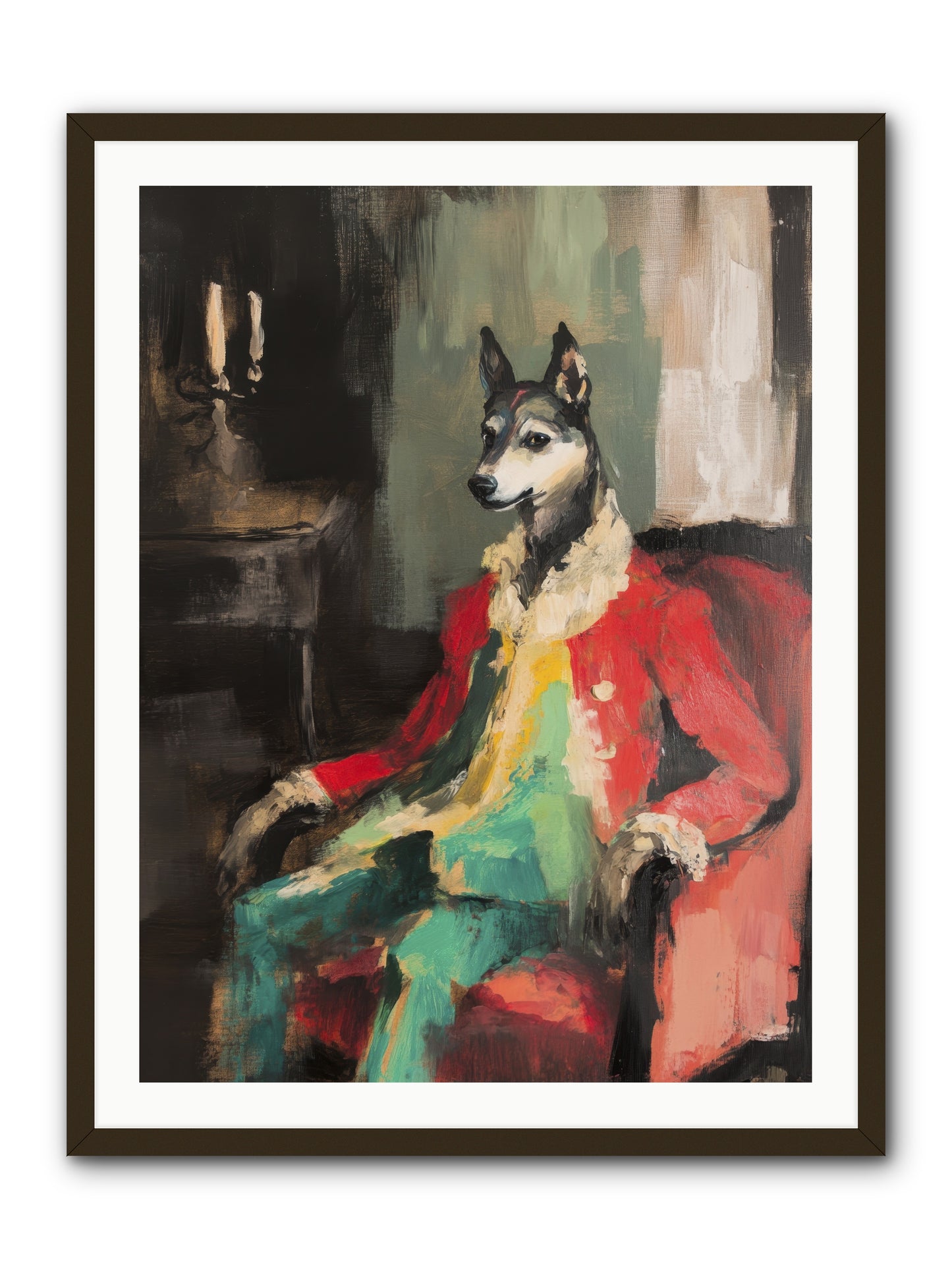 Captain Waffle -- Framed Print - Black 30x40