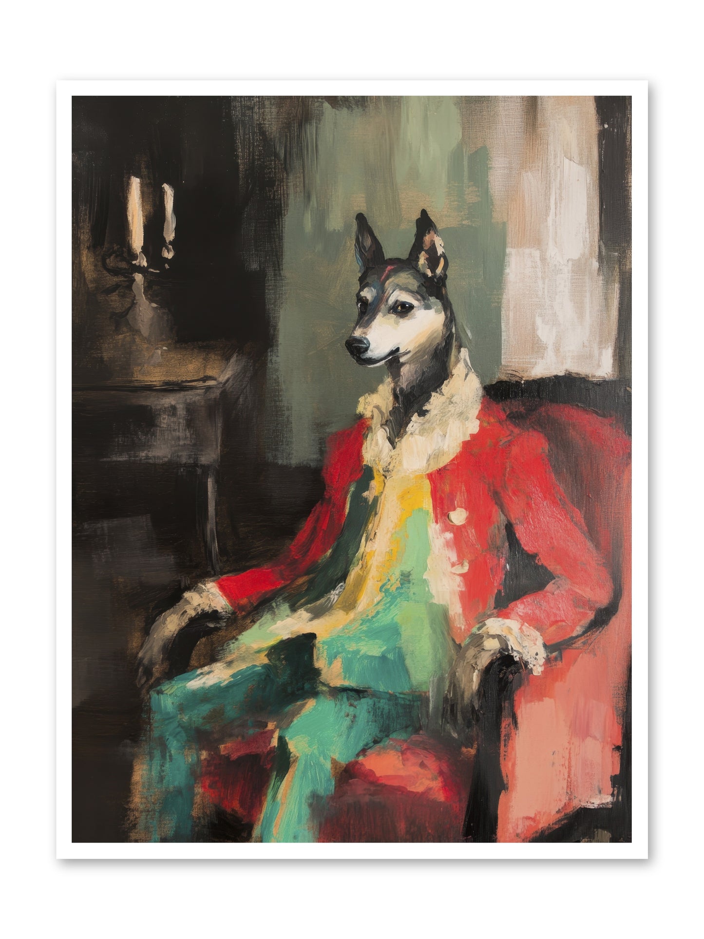 Captain Waffle -- Loose Canvas Print 36x48