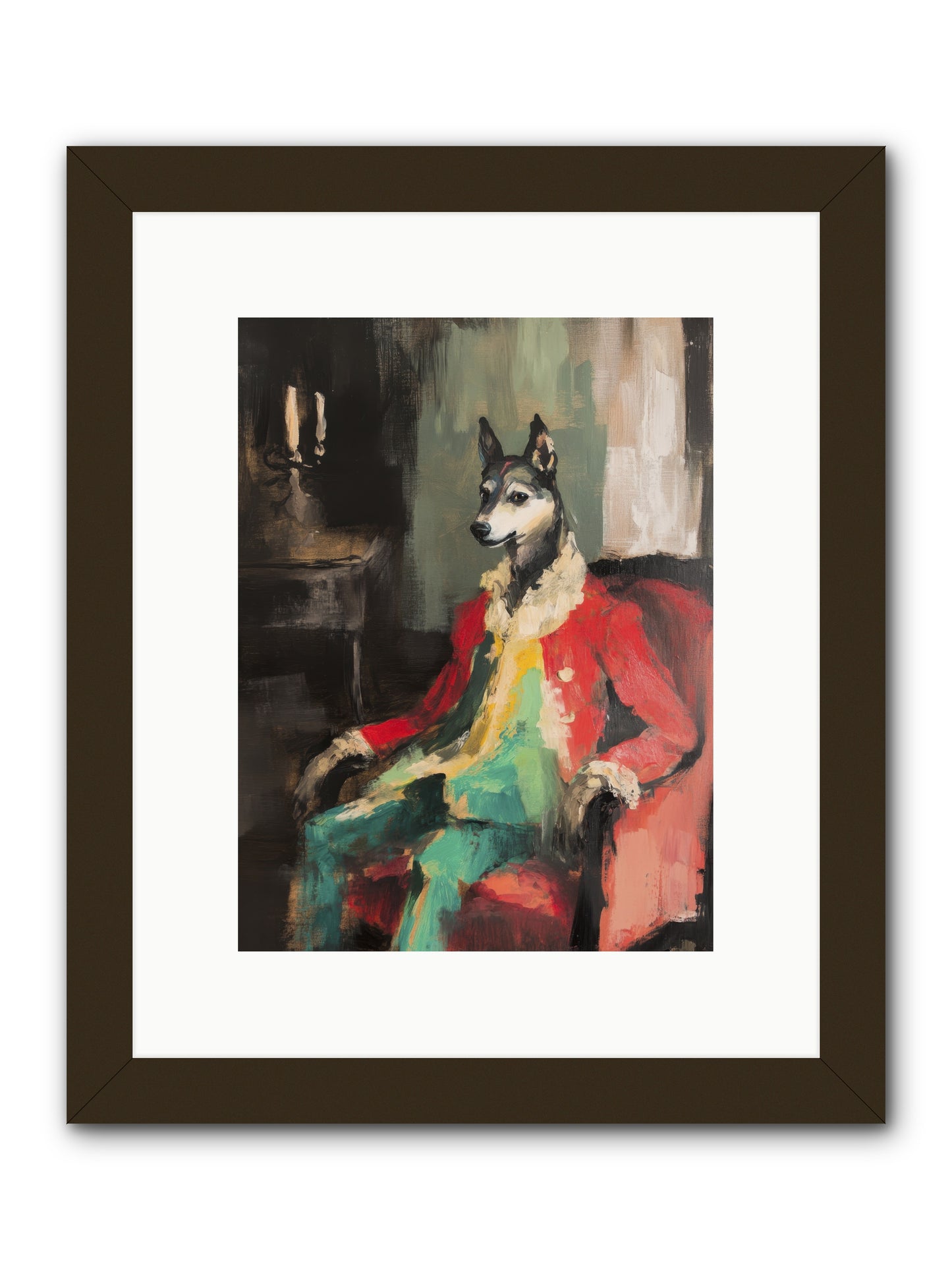 Captain Waffle -- Framed Print - Black 9x12
