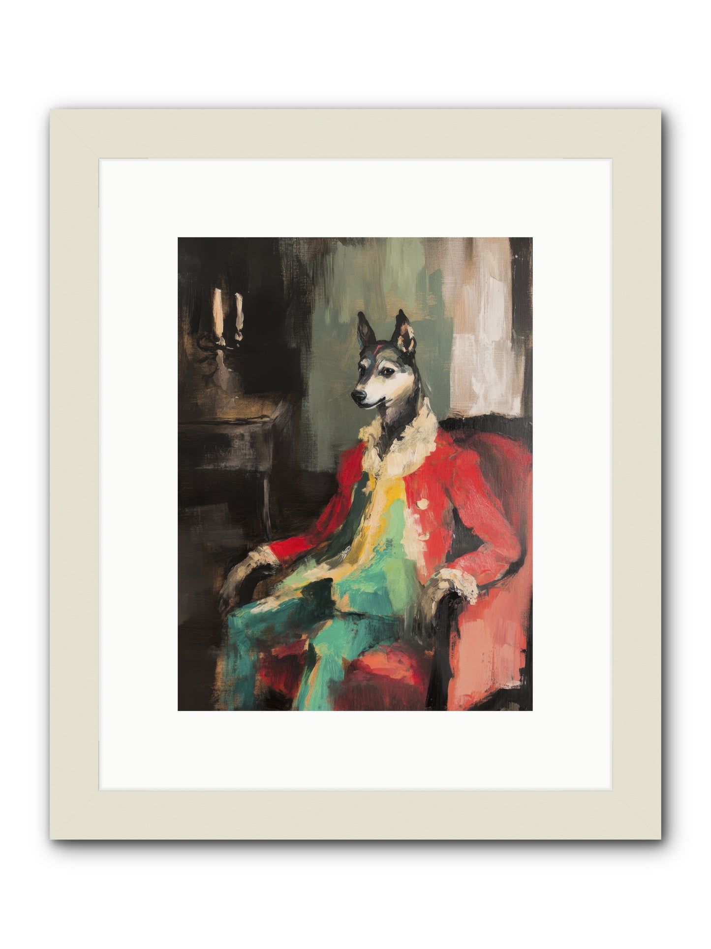 Captain Waffle -- Framed Print - White 9x12