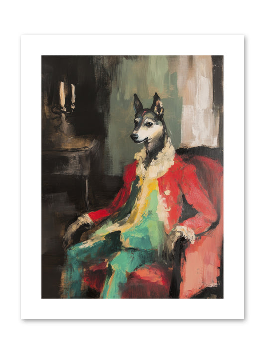 Captain Waffle -- Paper Print 9x12