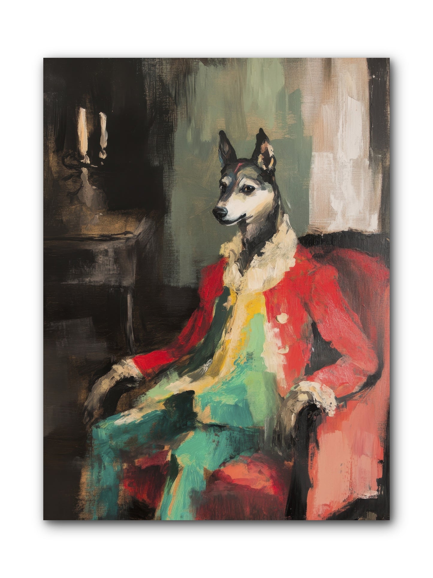 Captain Waffle -- Wrapped Canvas 9x12