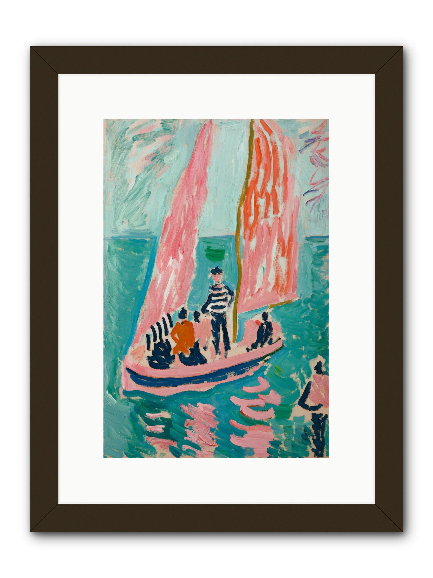 Captain's Holiday -- Framed Print - Black 10x15