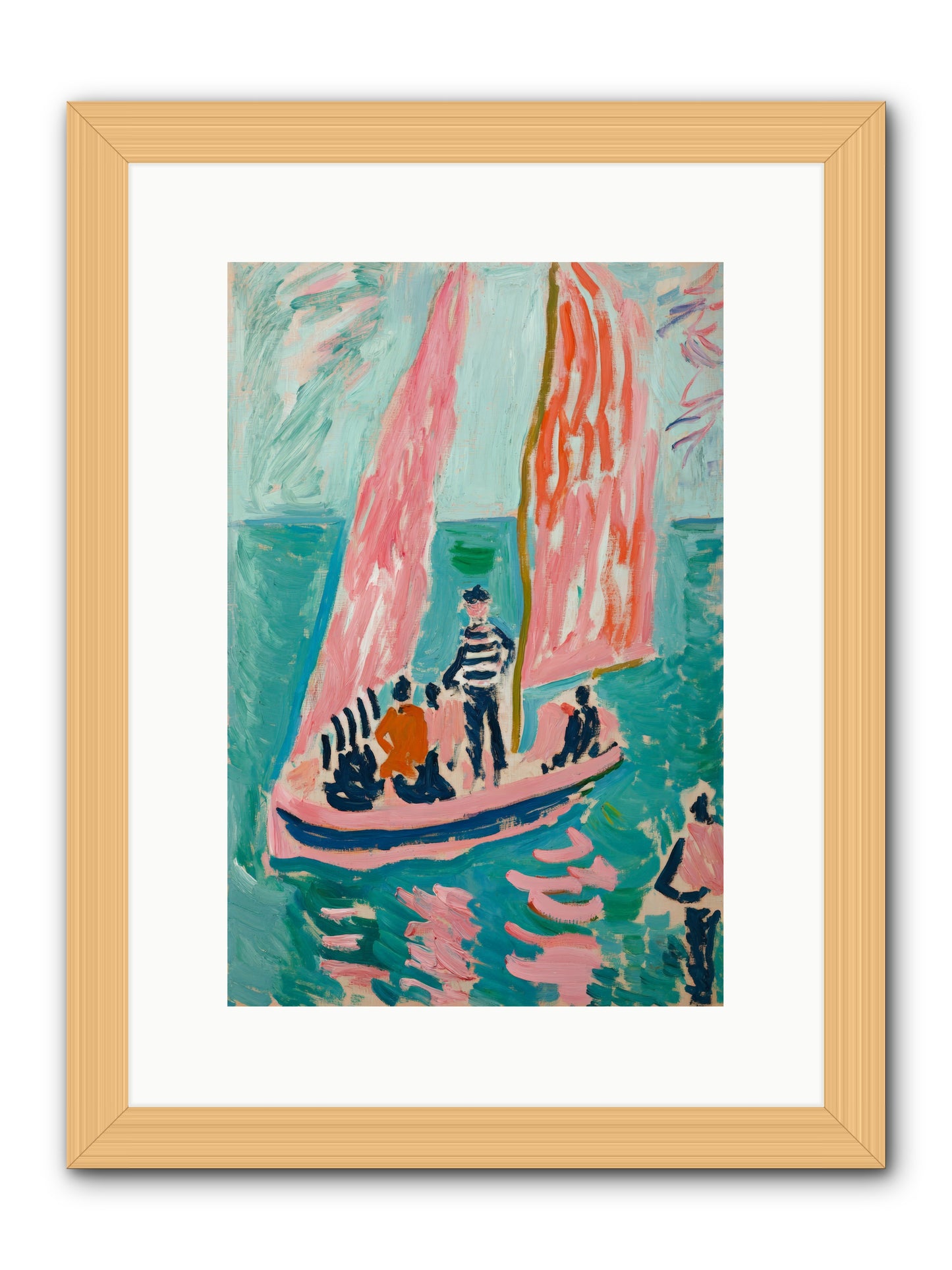 Captain's Holiday -- Framed Print - Natural 10x15