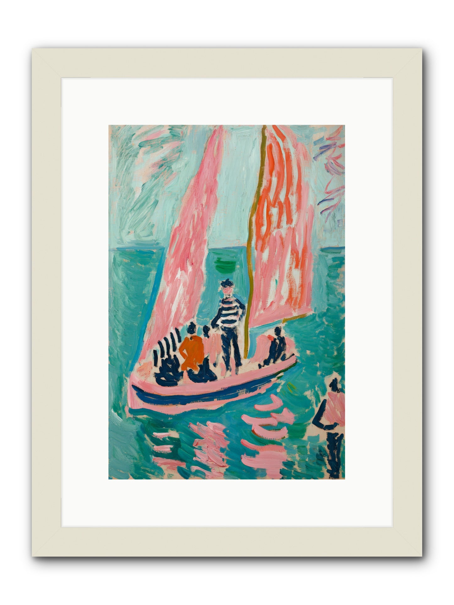 Captain's Holiday -- Framed Print - White 10x15