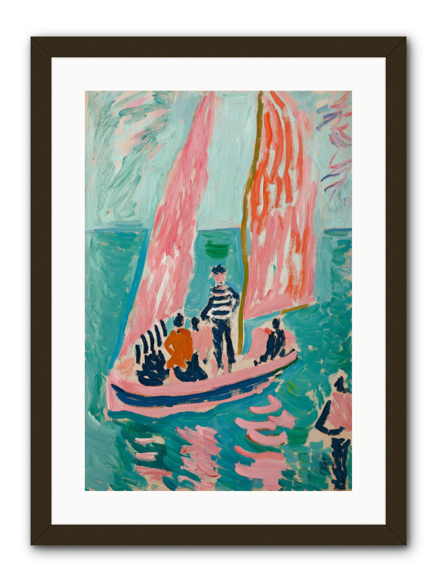 Captain's Holiday -- Framed Print - Black 16x24