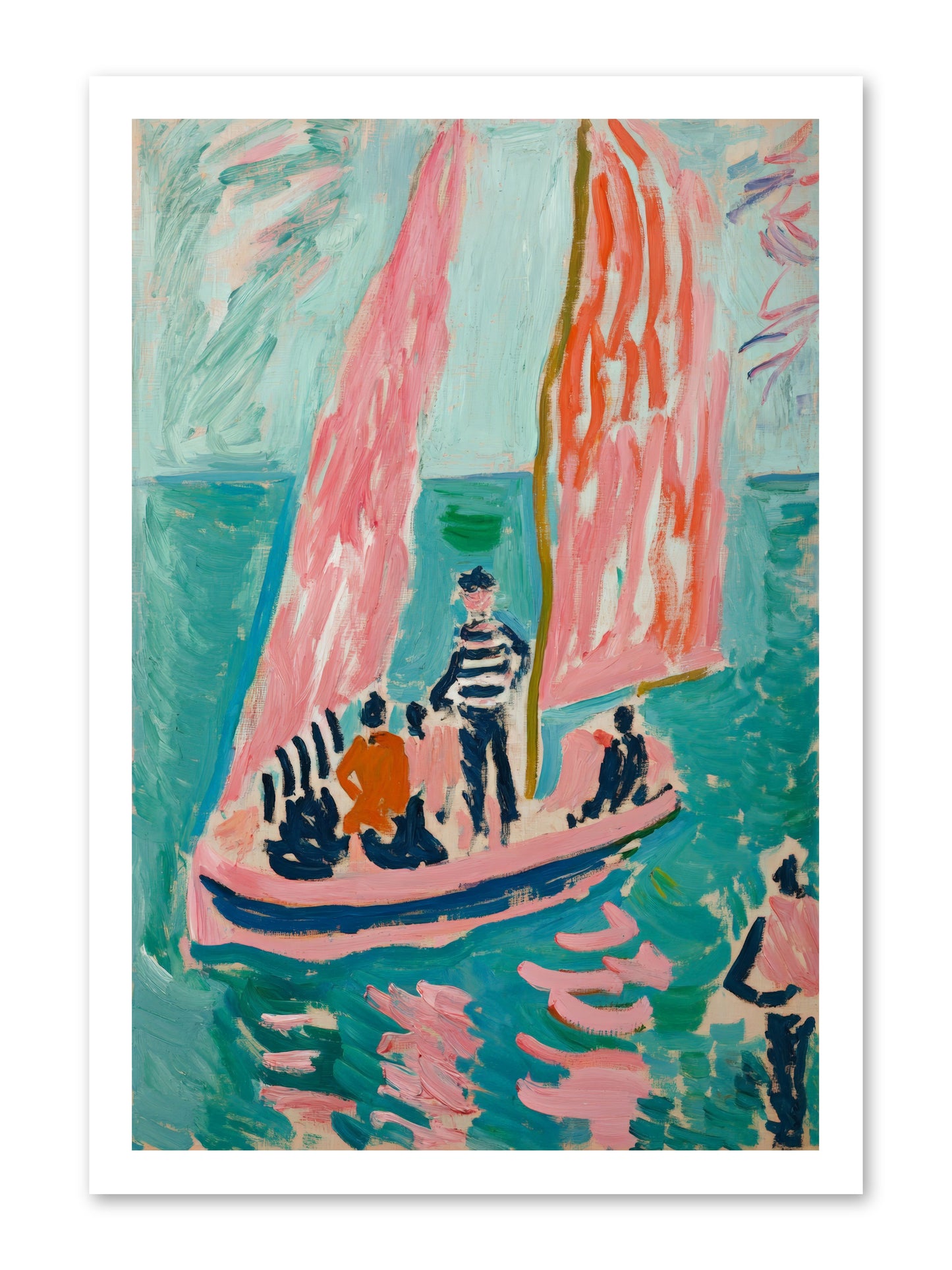 Captain's Holiday -- Loose Canvas Print 16x24