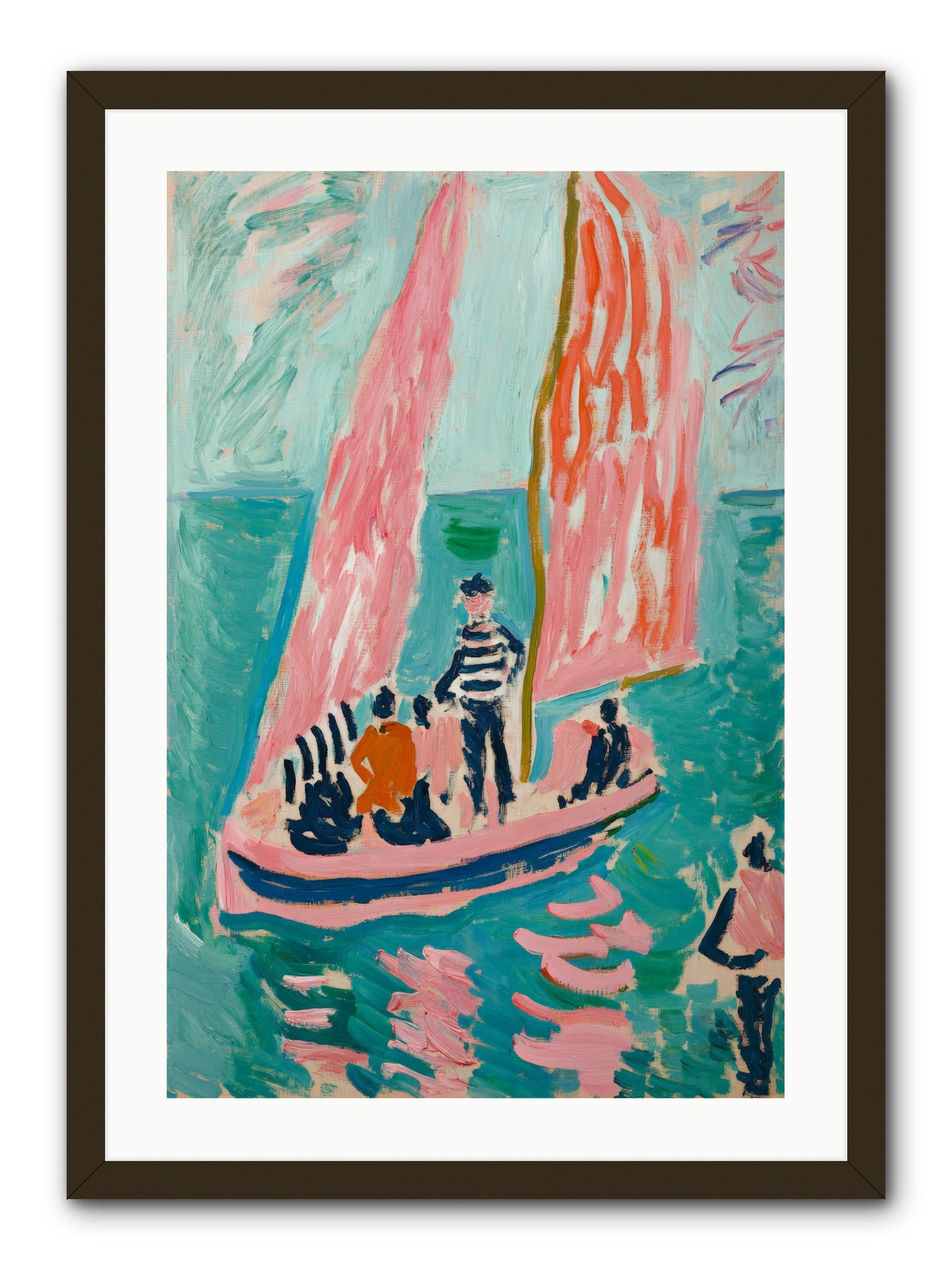 Captain's Holiday -- Framed Print - Black 20x30
