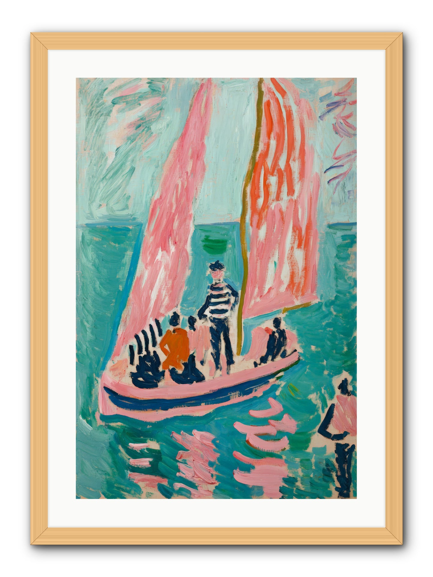 Captain's Holiday -- Framed Print - Natural 20x30